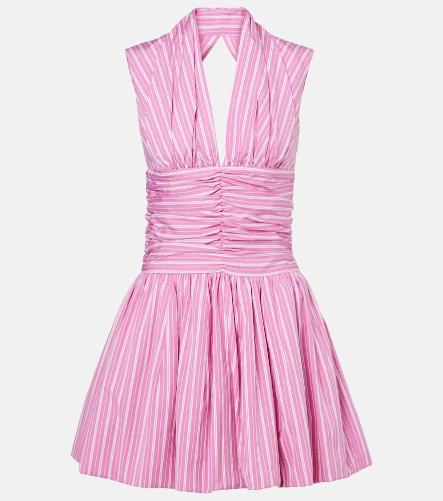 patou bloomer striped cotton minidress