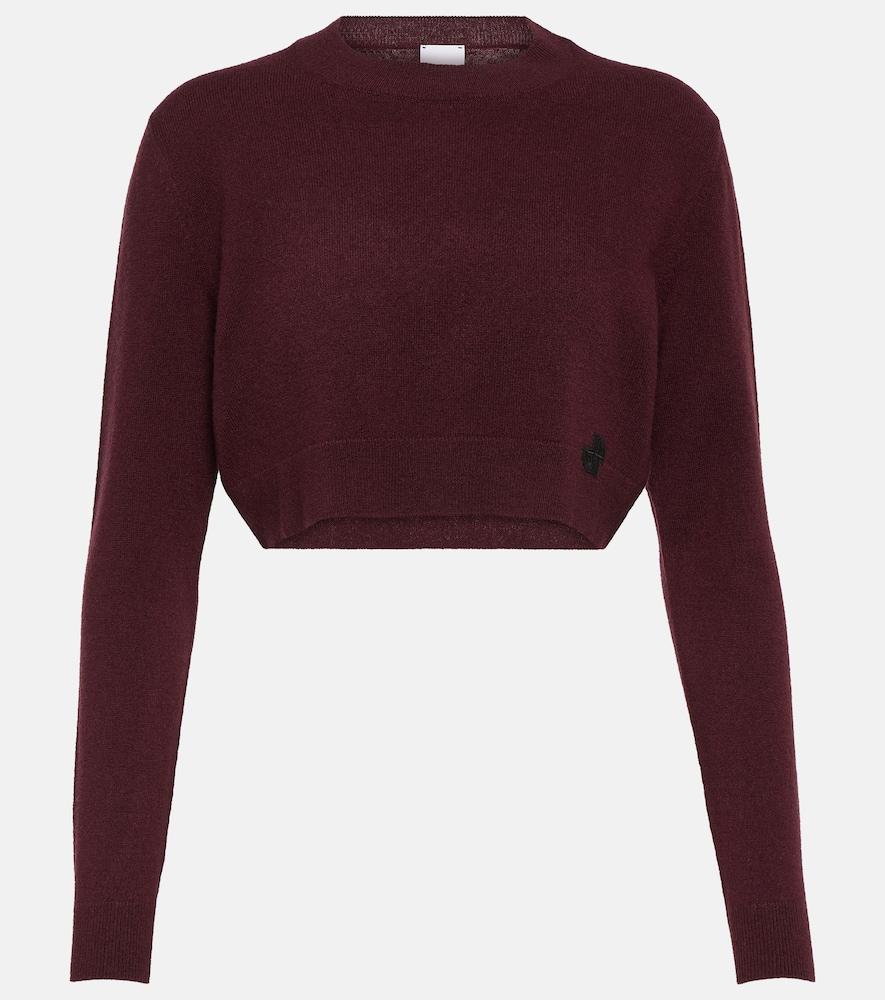 patou cropped cashmere wool sweater