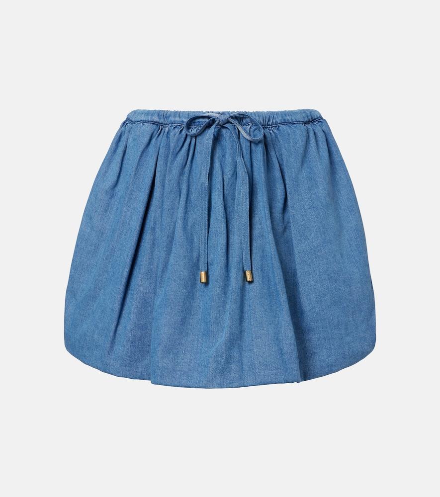 patou denim miniskirt