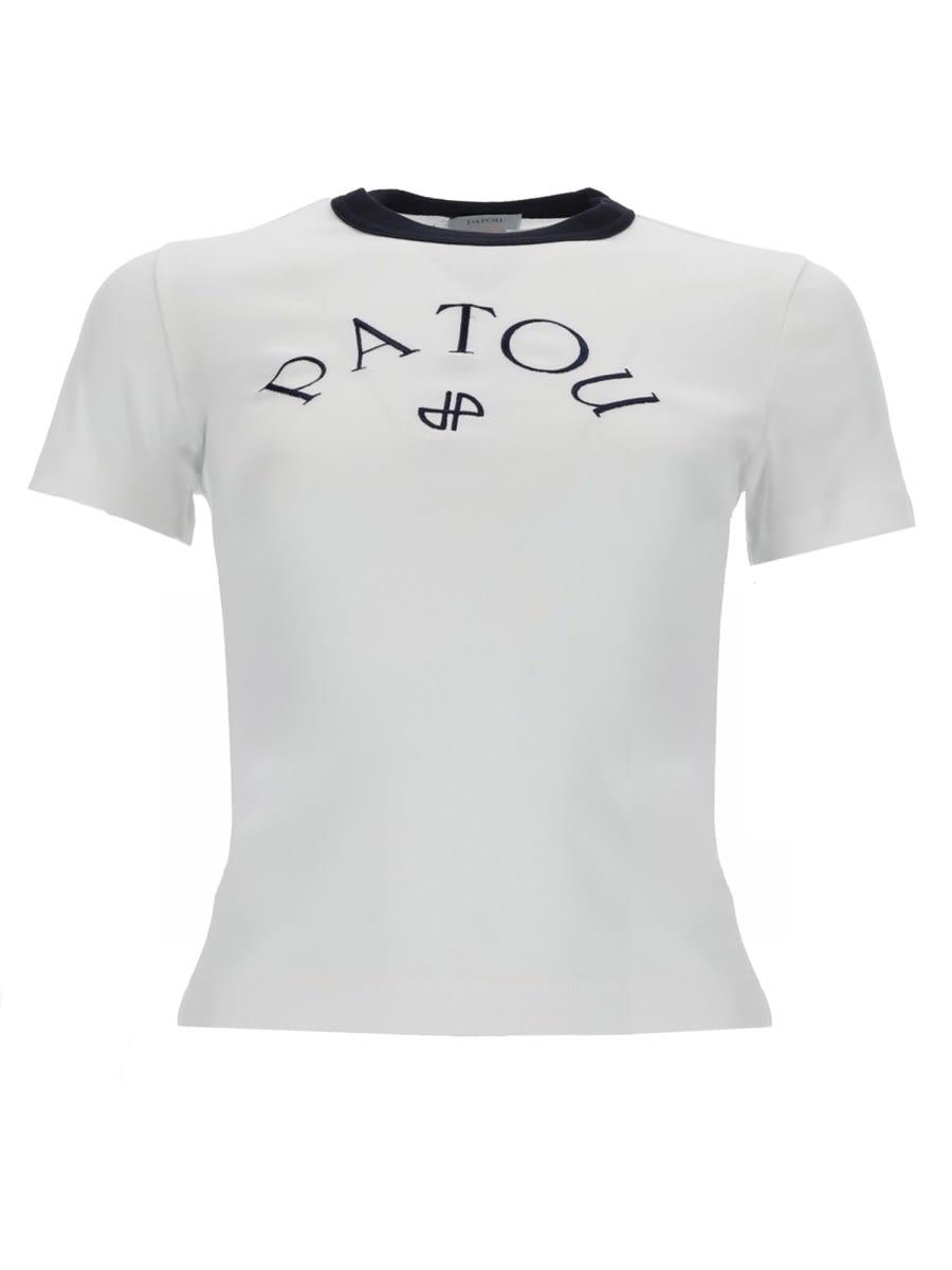patou fitted t-shirt with logo