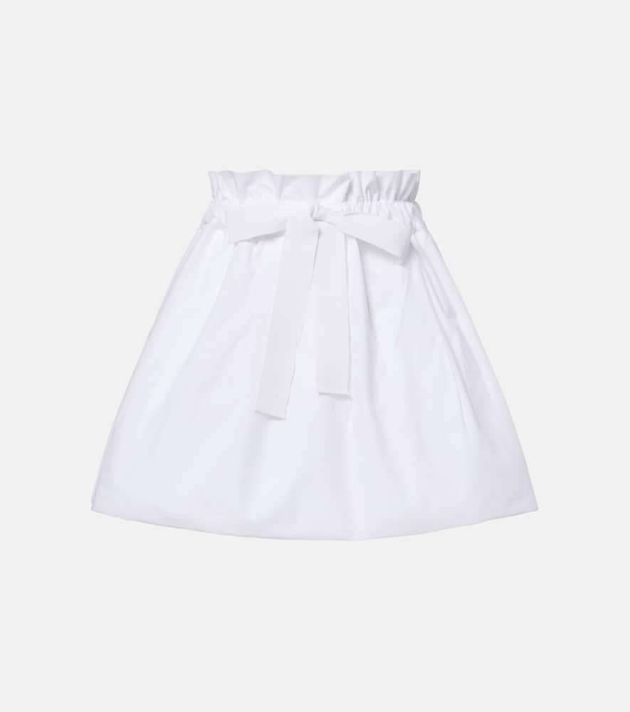 patou gathered cotton miniskirt