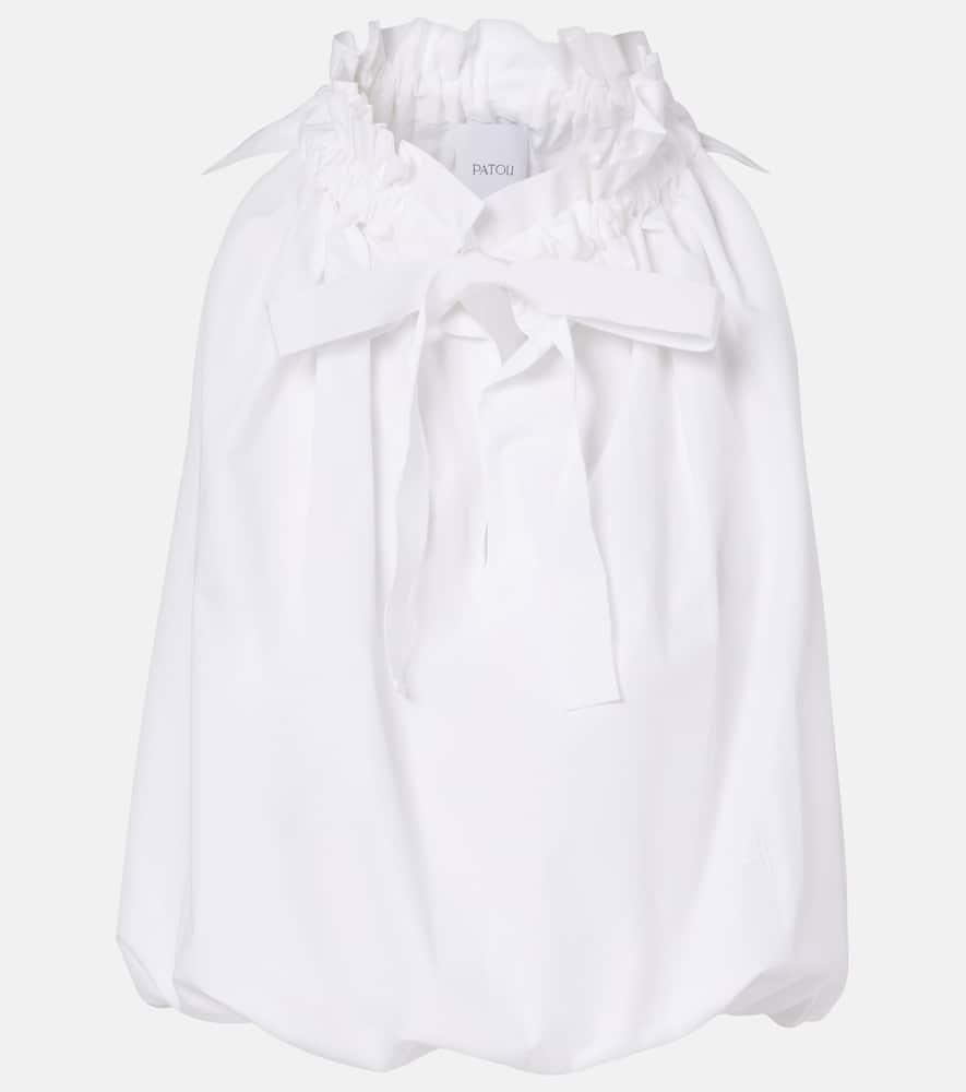 patou gathered cotton top