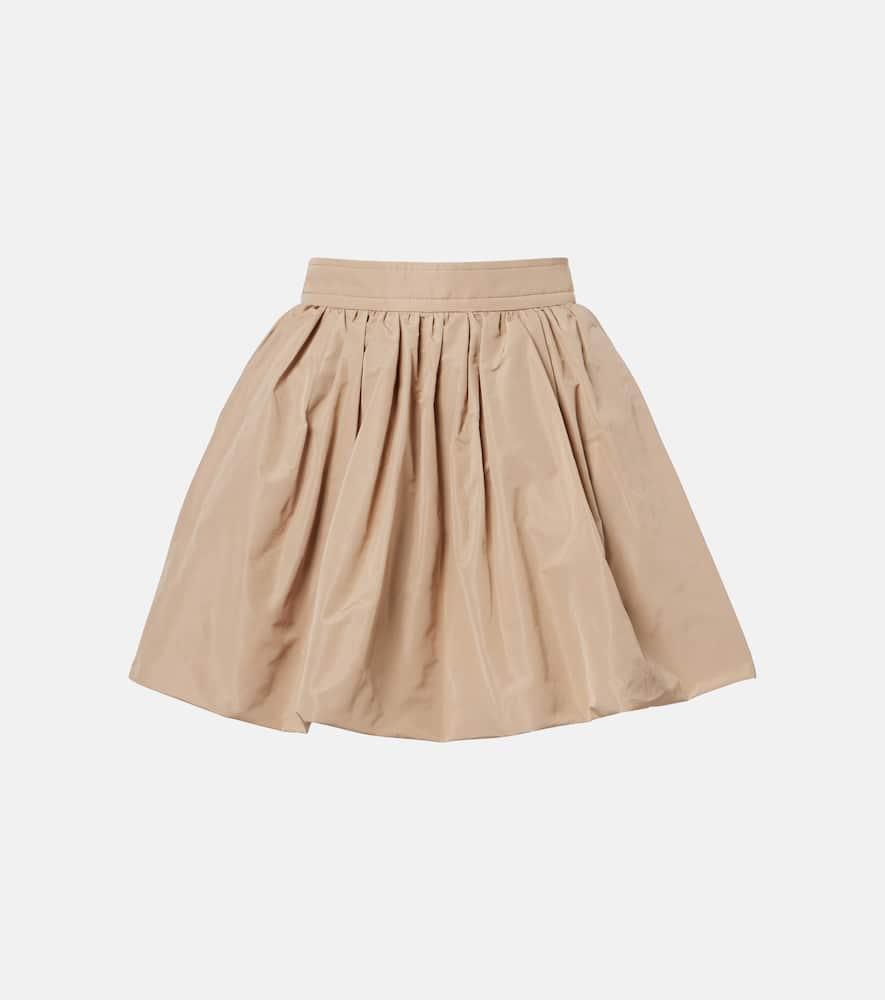 patou gathered faille miniskirt