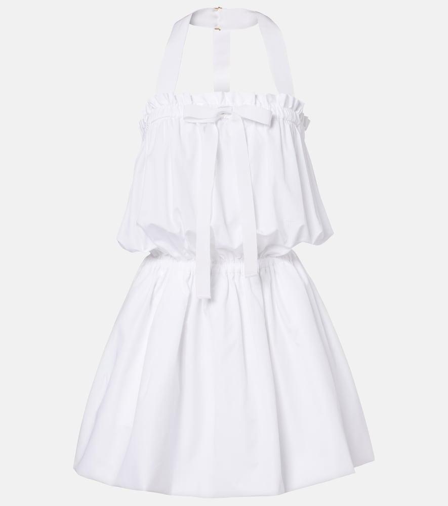 patou halterneck cotton minidress