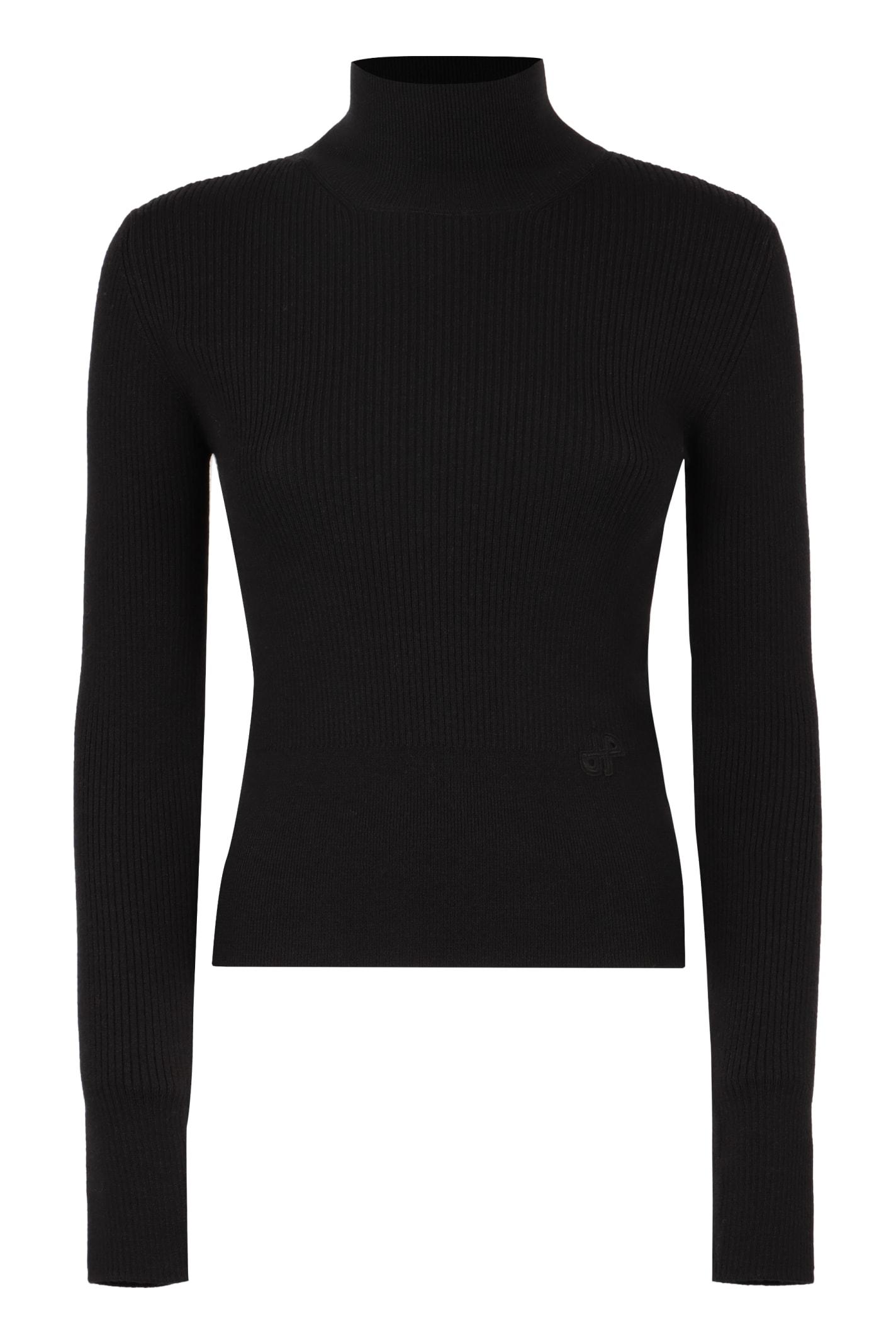 patou jumper turtleneck merino wool sweater