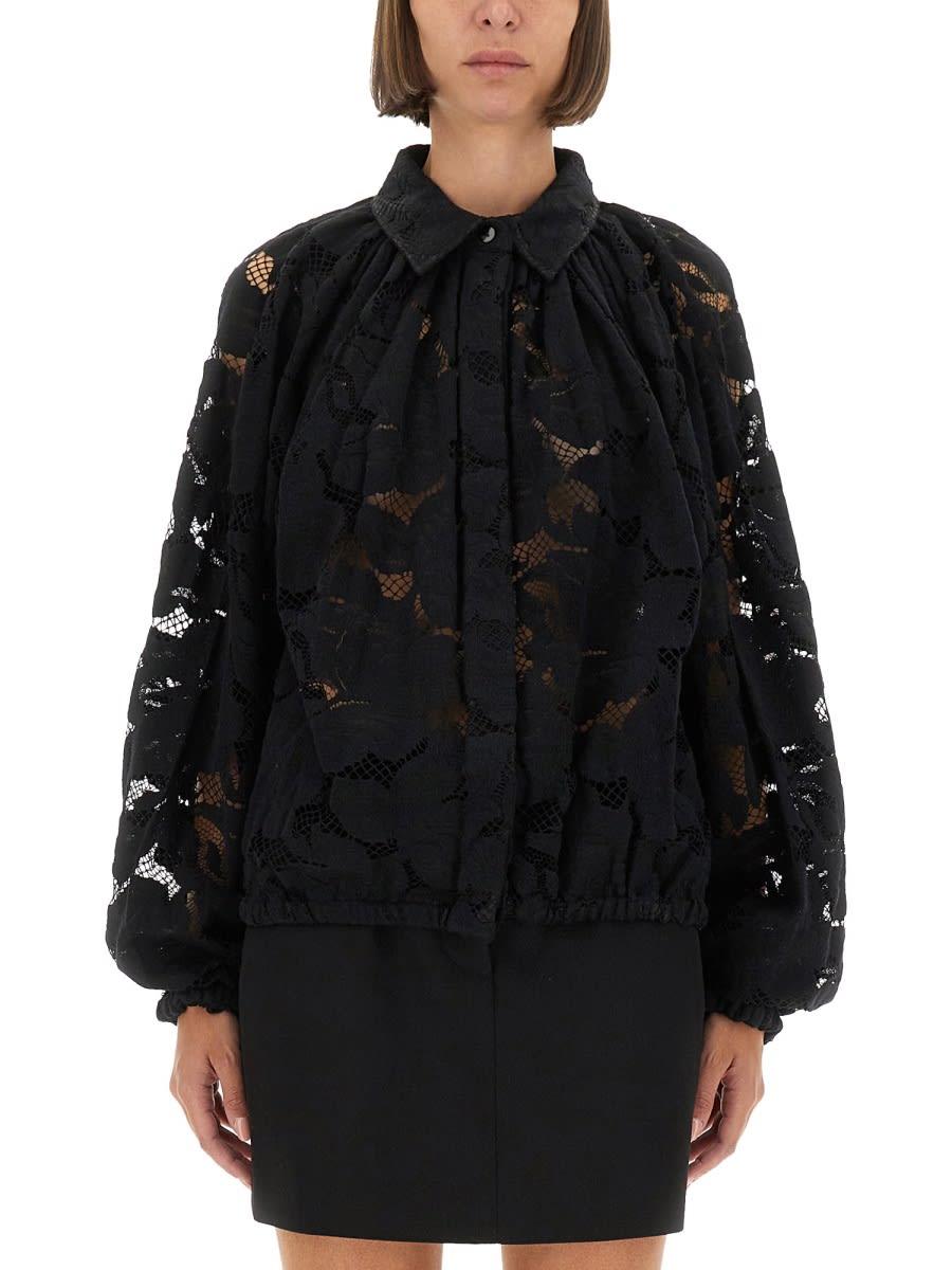 patou lace balloon blouse