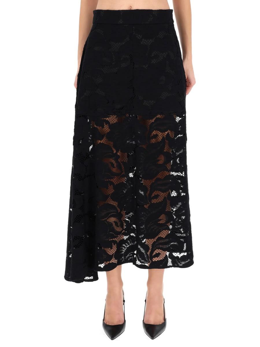 patou lace midi skirt