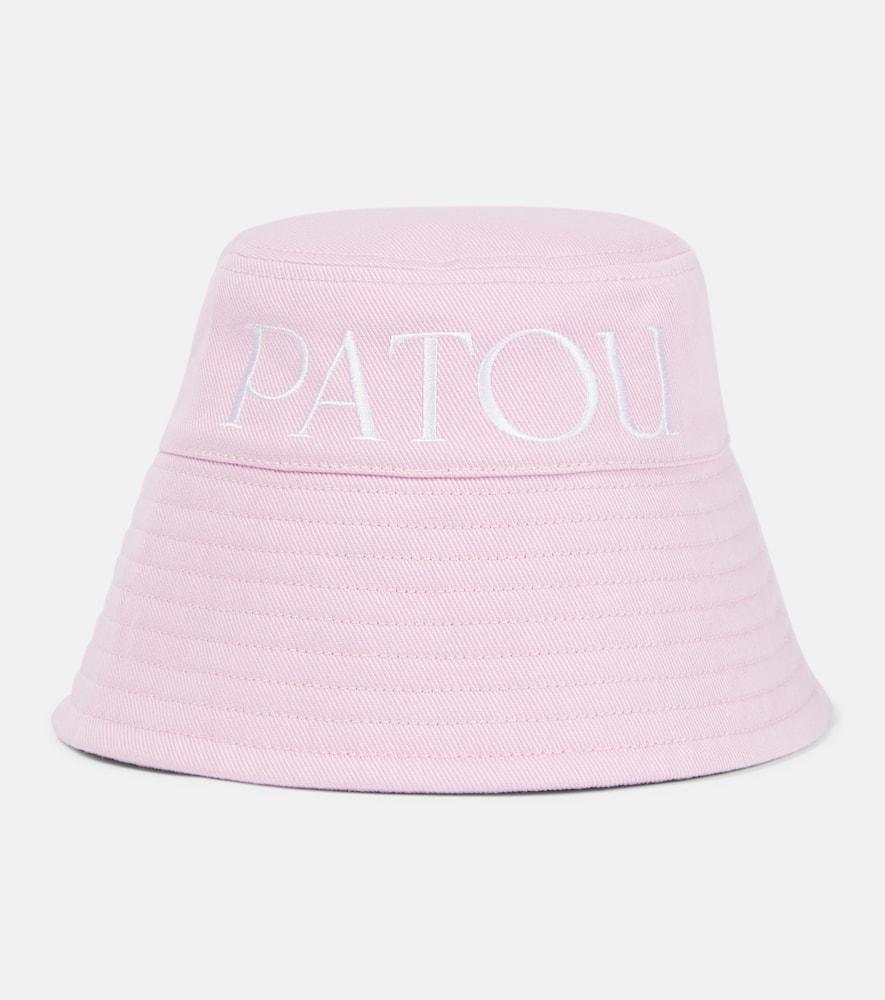 patou logo cotton drill bucket hat