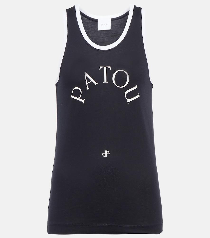 patou logo cotton tank top