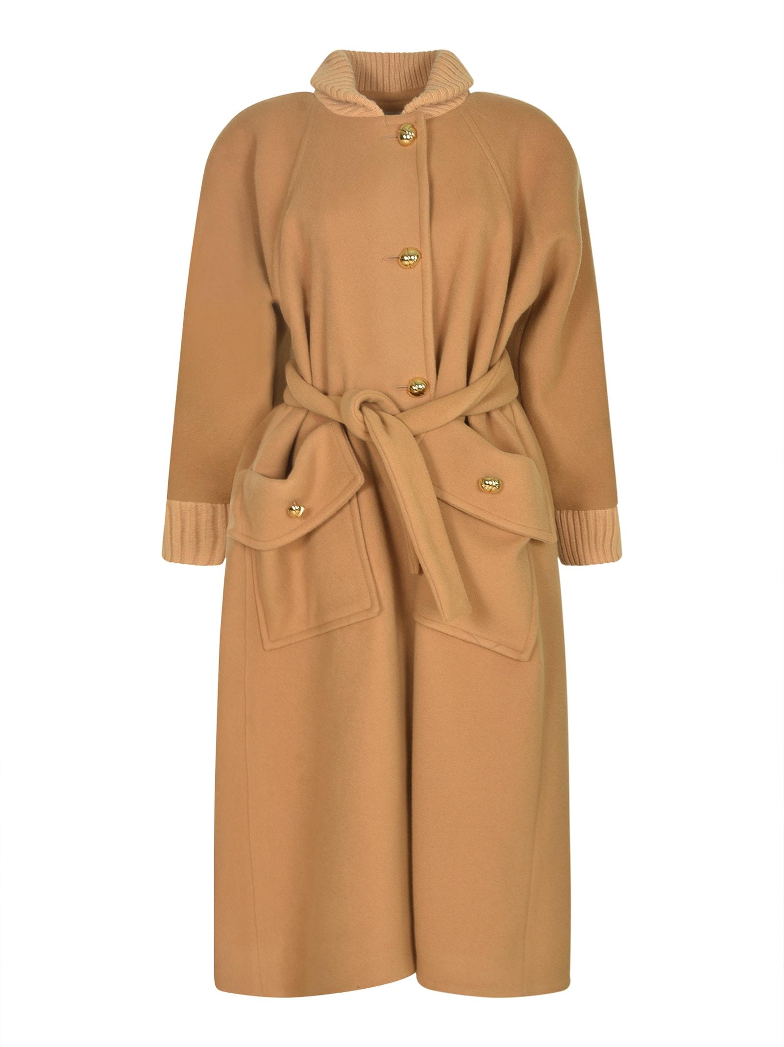 patou oversized cashmere & wool coat