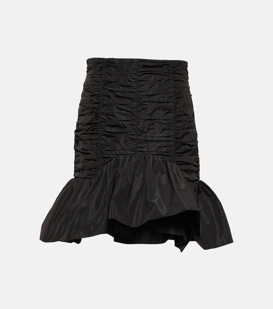 patou ruched faille miniskirt
