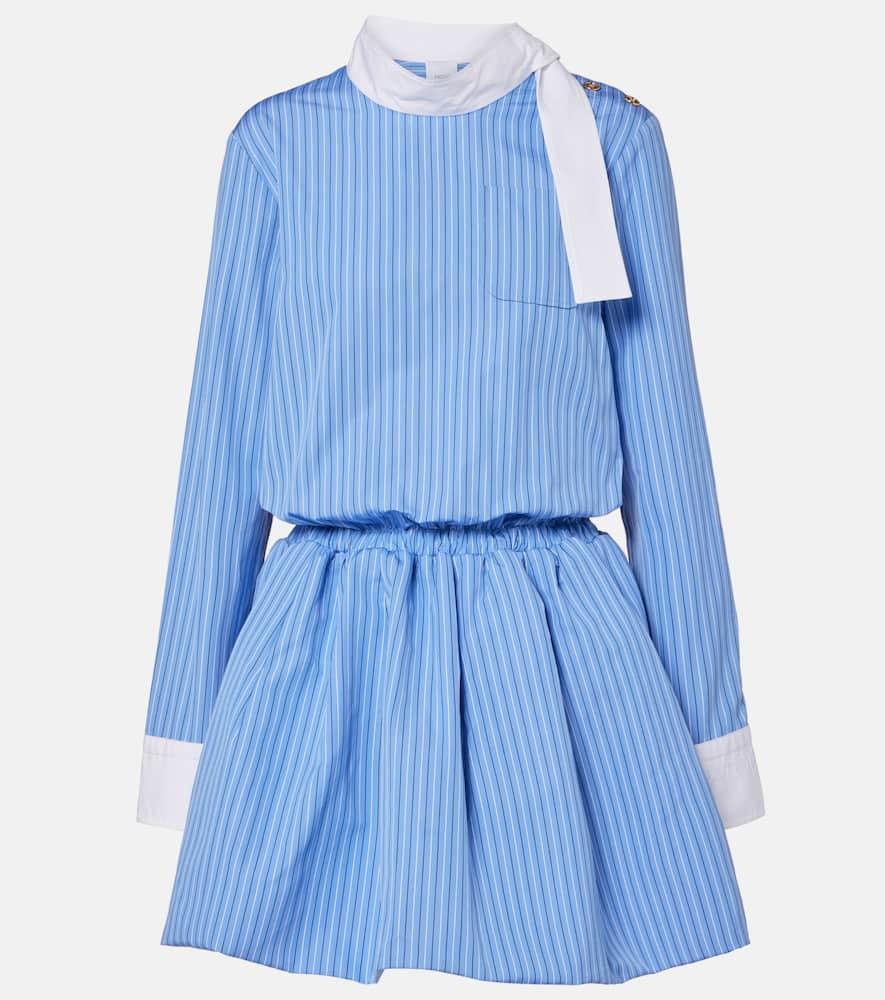 patou striped cotton poplin minidress