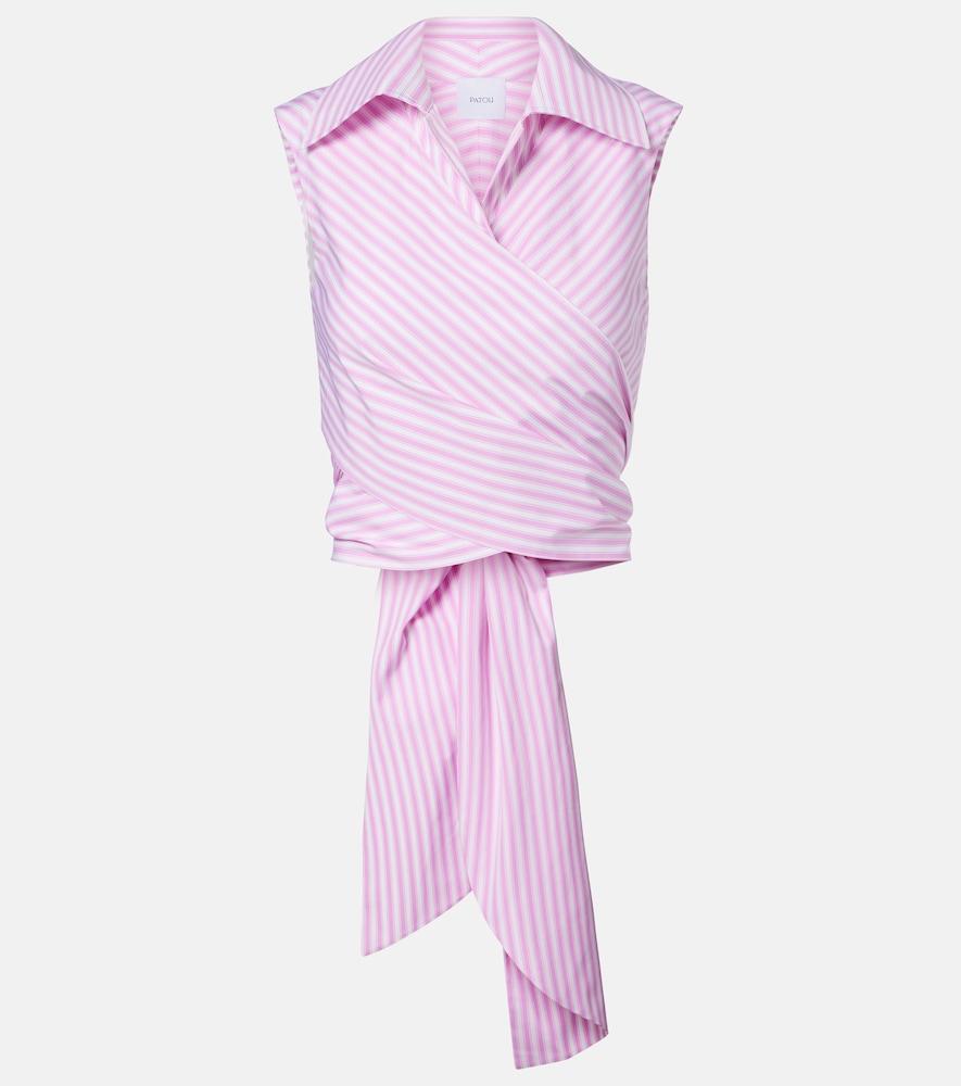 patou striped cotton top