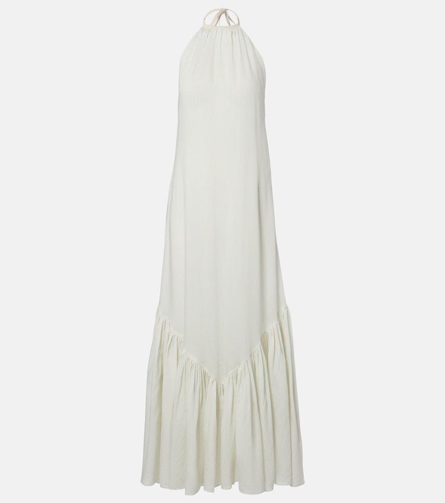 patou striped halterneck open