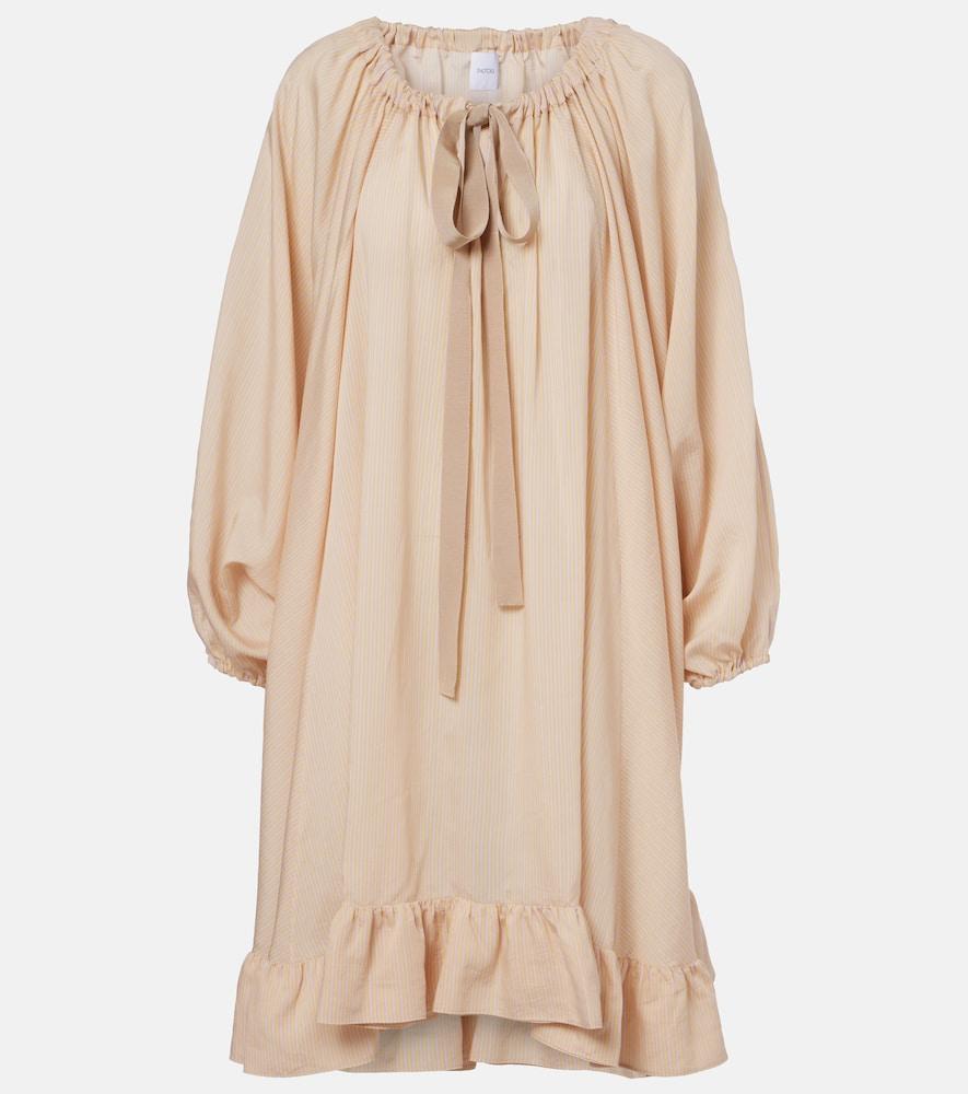 patou striped midi dress