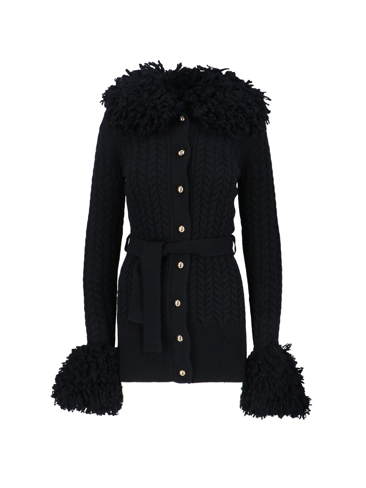 patou sweaters black merino wool - women
