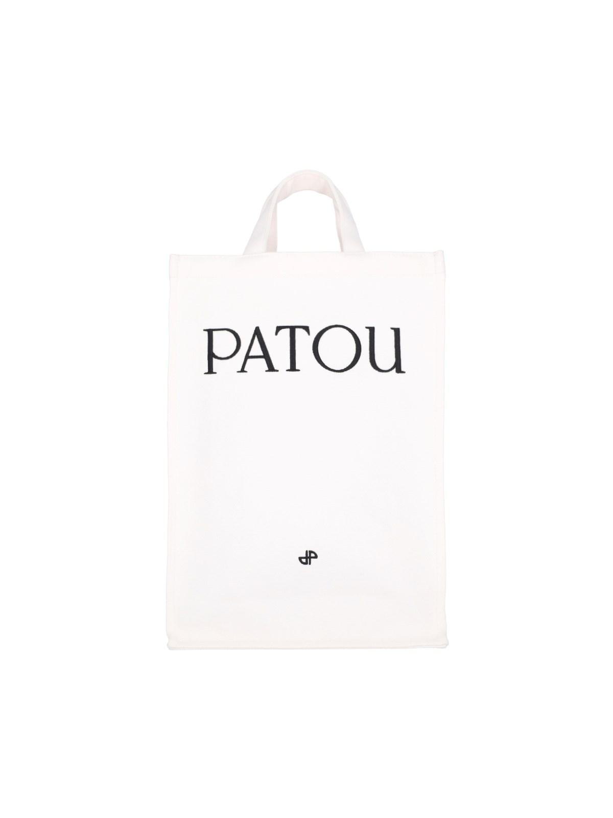 patou vertical logo tote bag