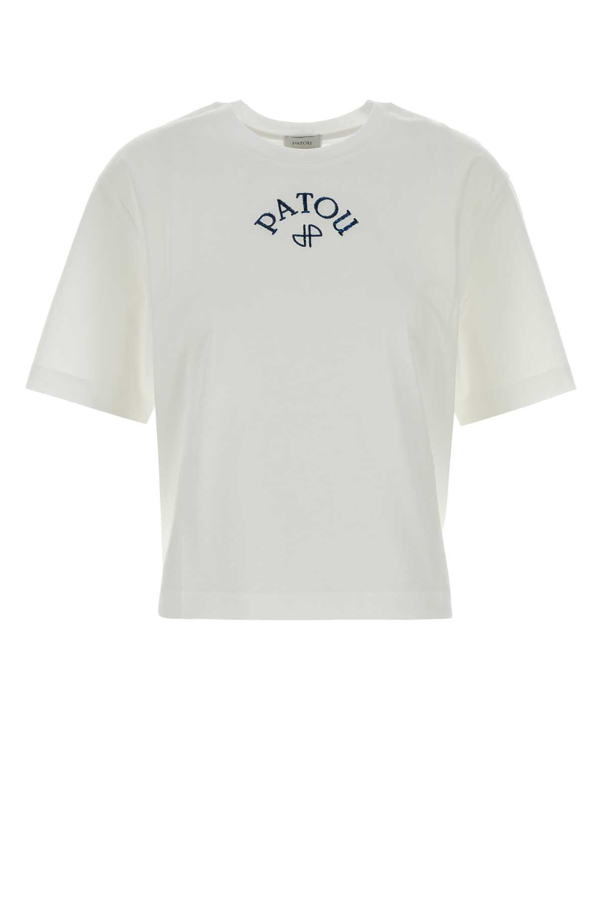 patou white cotton t-shirt