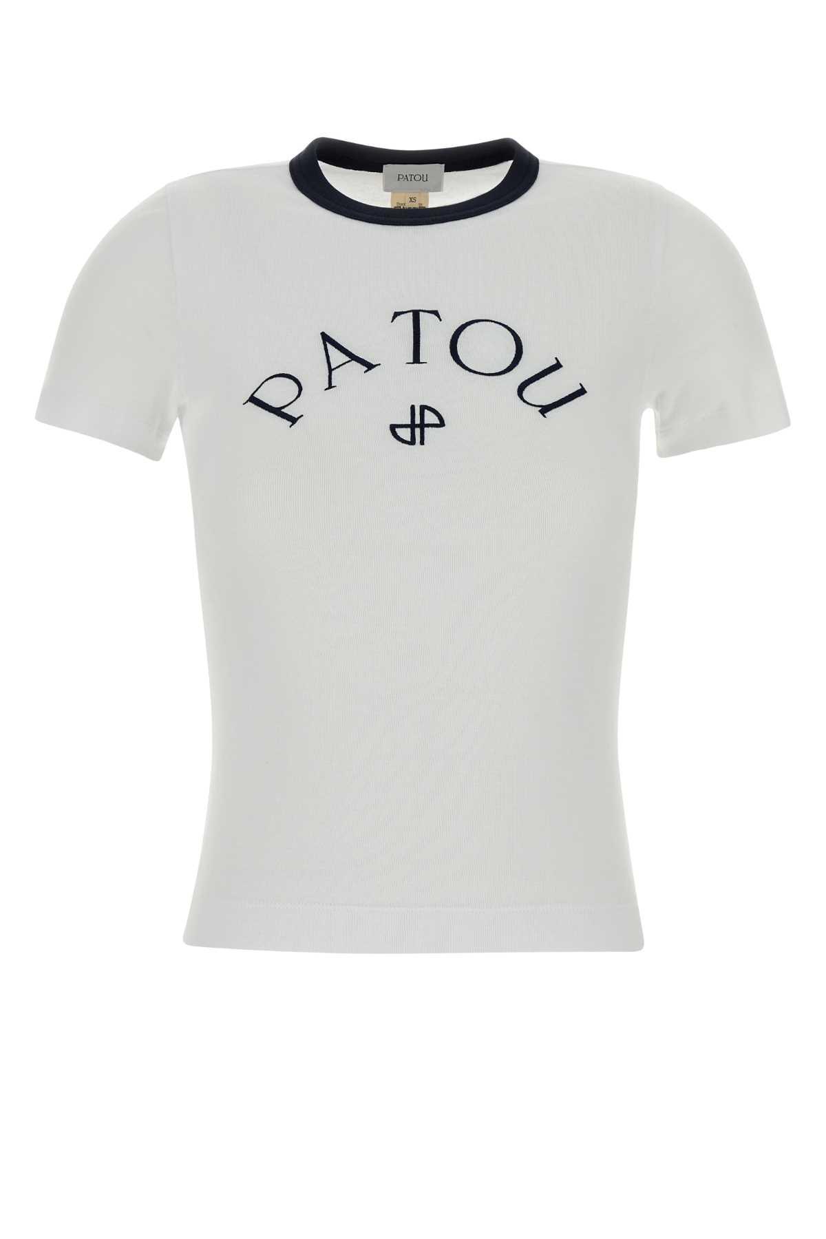 patou white cotton t-shirt