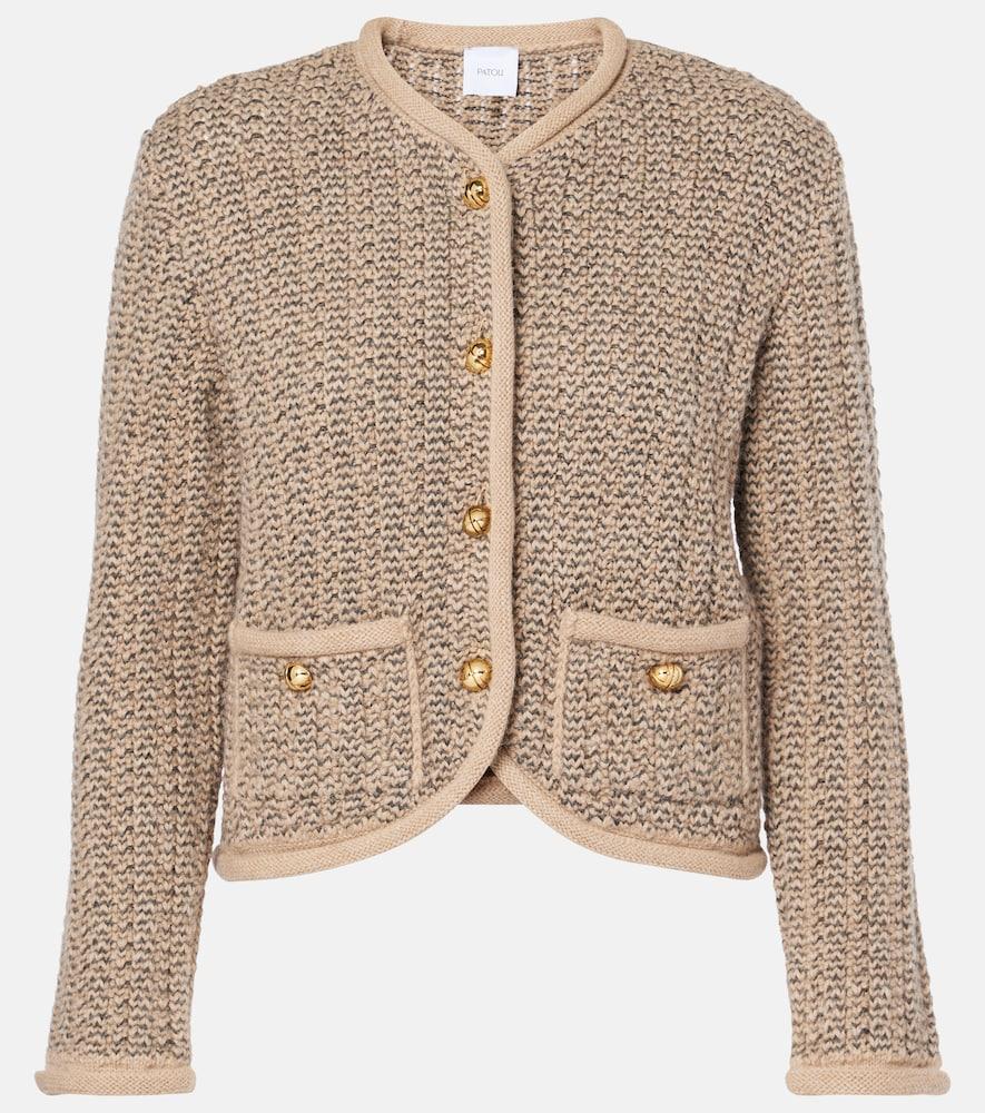patou wool and alpaca cardigan