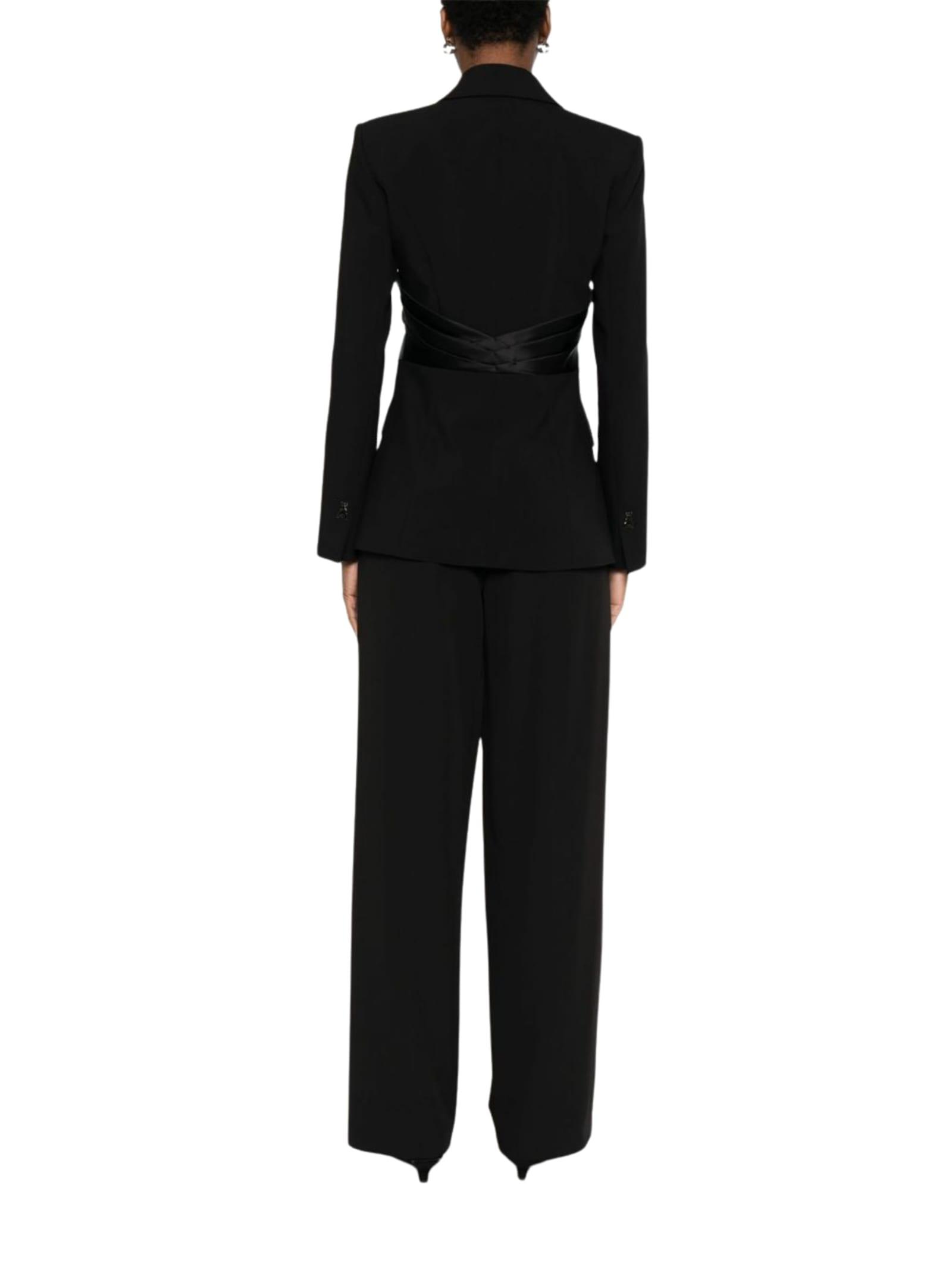 patrizia pepe draped blazer