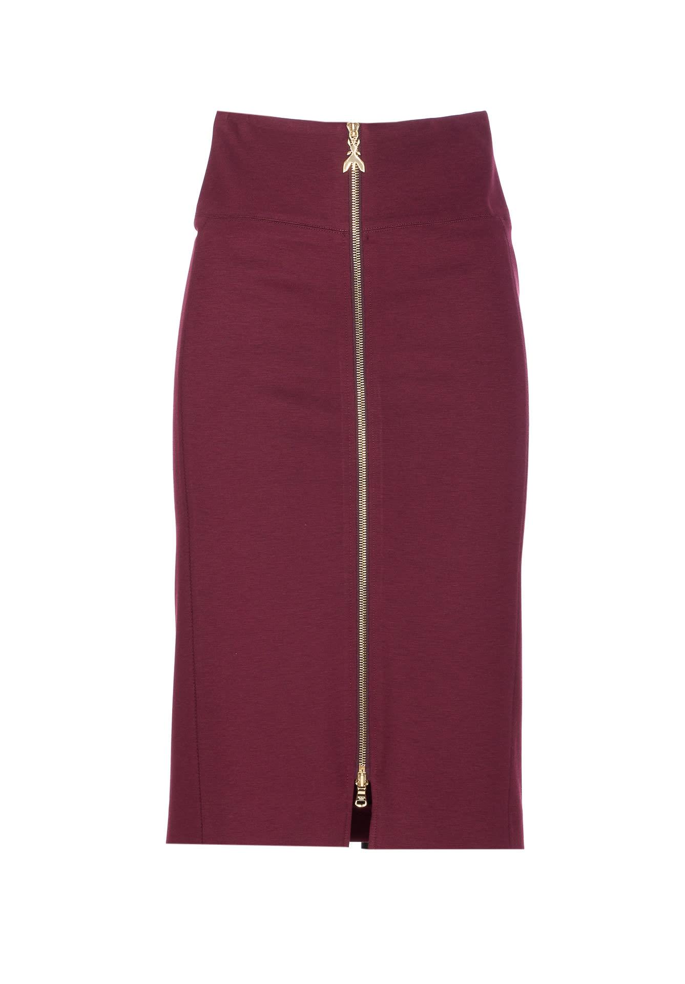 patrizia pepe essential midi skirt