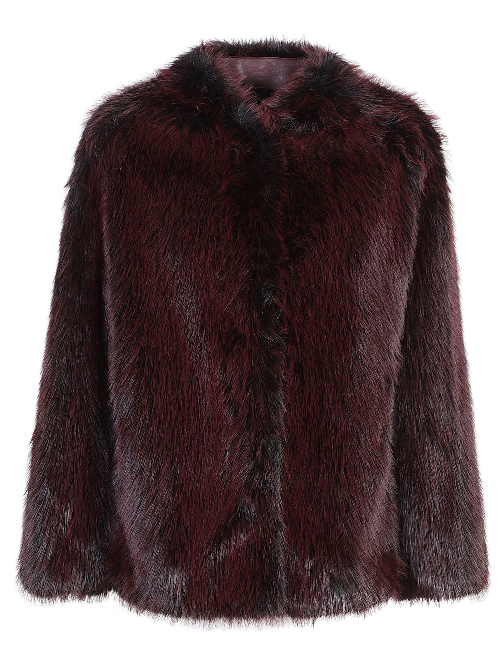 patrizia pepe faux fur coat