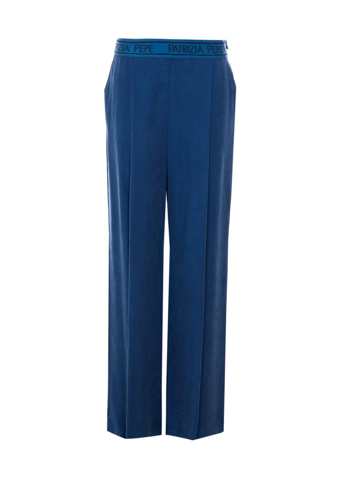 patrizia pepe flowy trousers with elastic waist