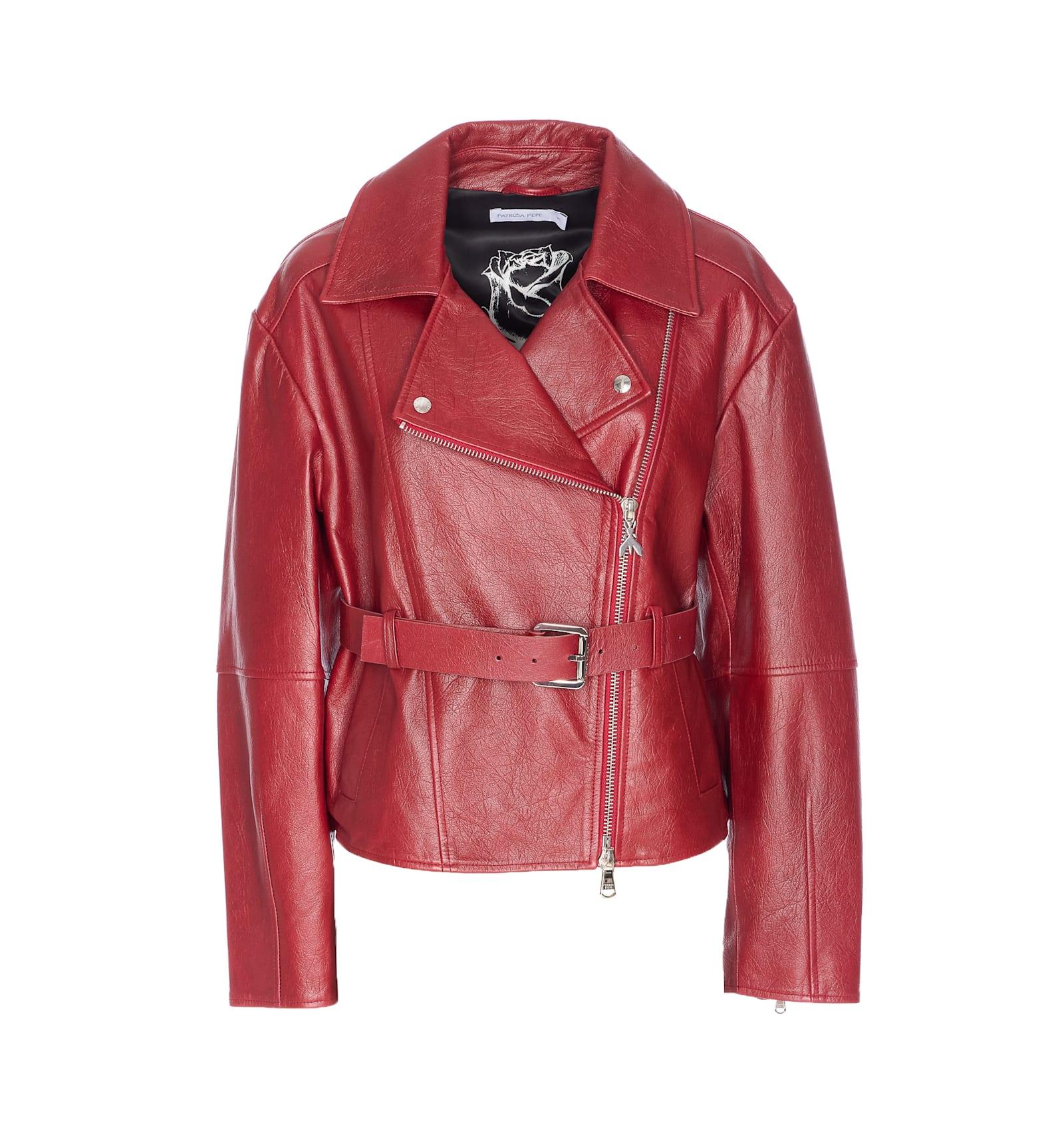 patrizia pepe leather jacket