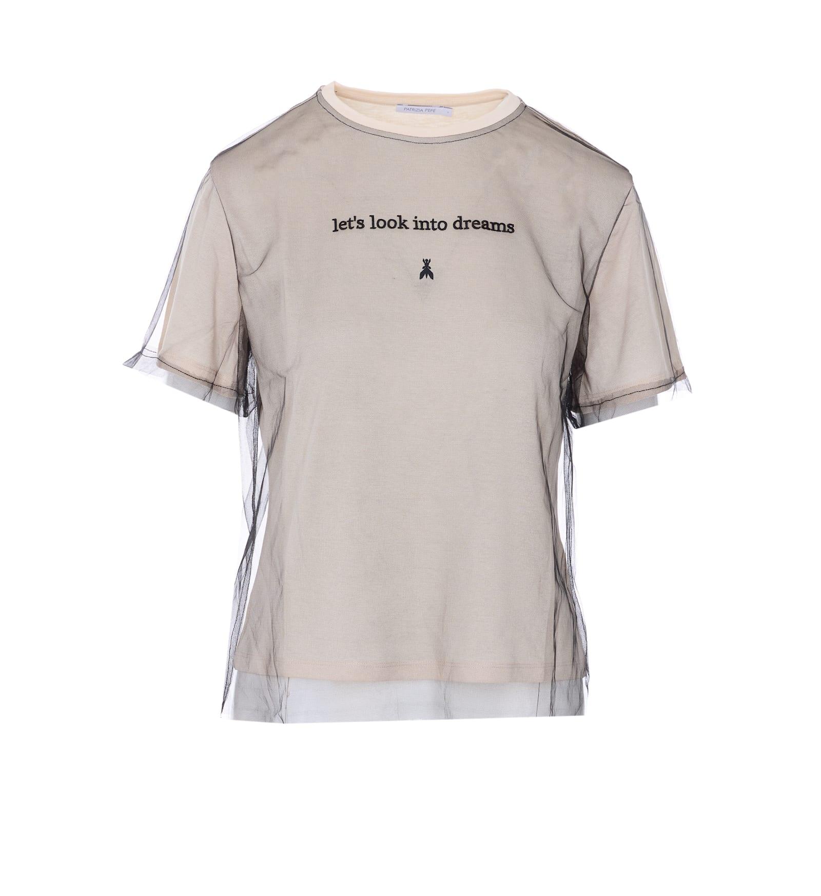 patrizia pepe logo t-shirt