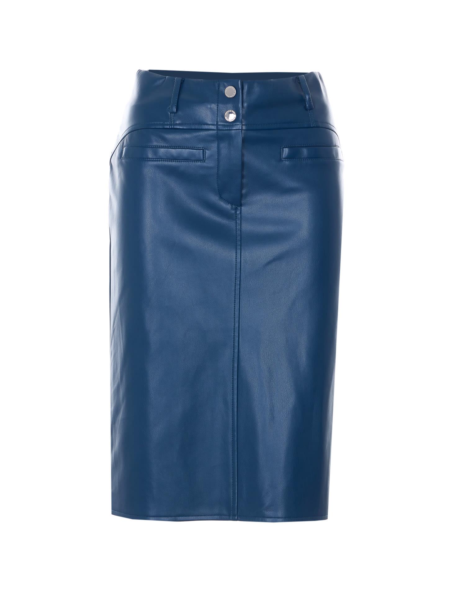 patrizia pepe midi skirt in spread fabric