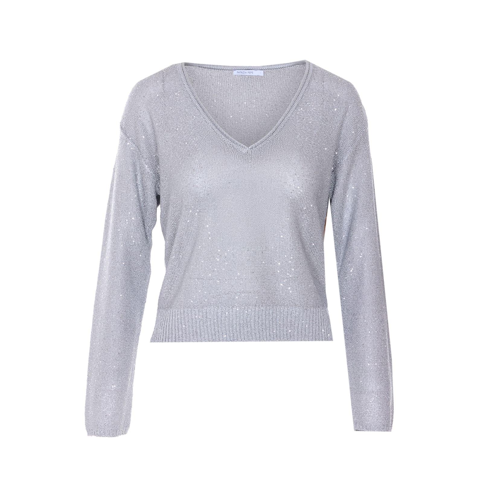 patrizia pepe sequins sweater