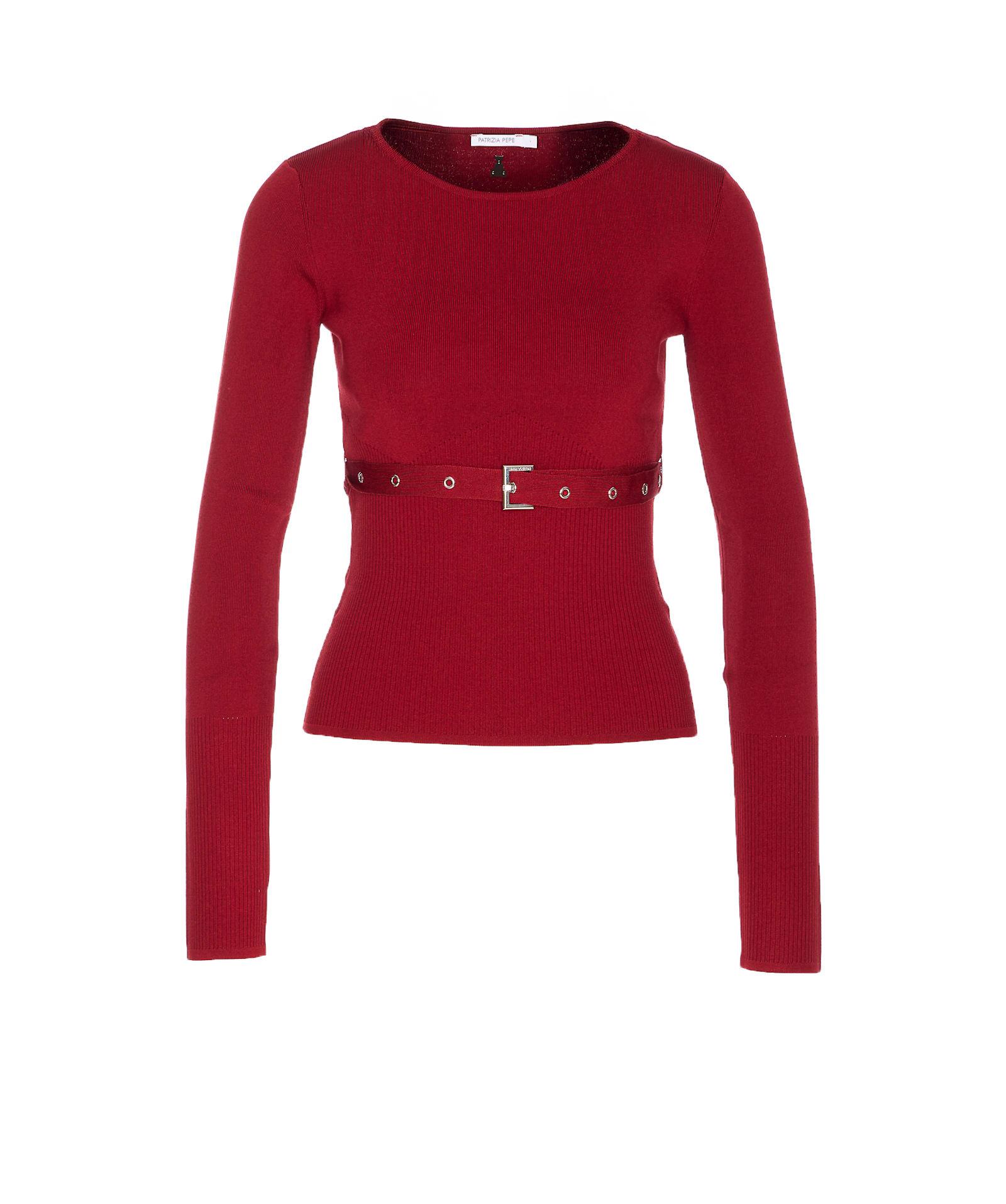 patrizia pepe sweater with belt