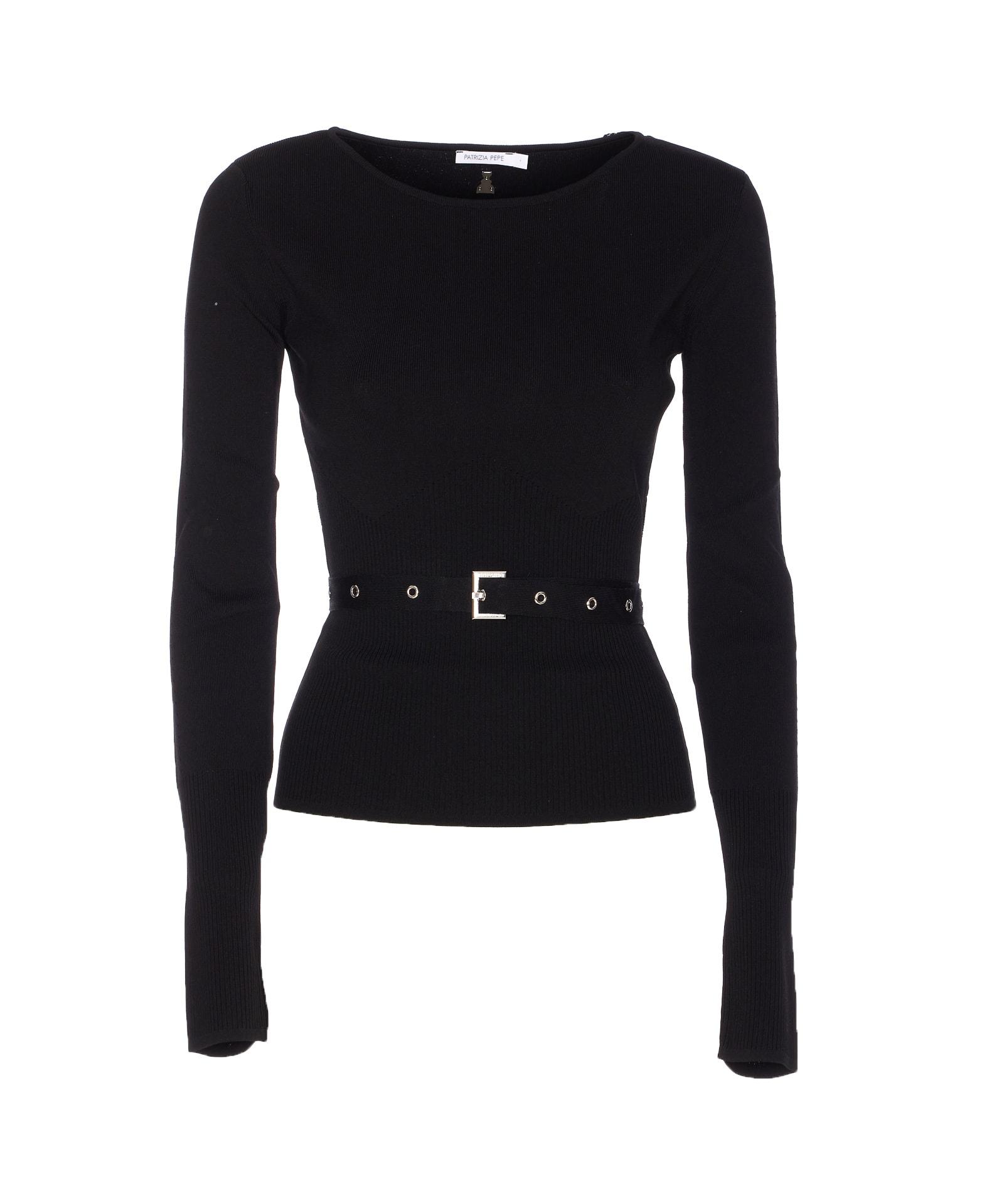 patrizia pepe sweater with belt