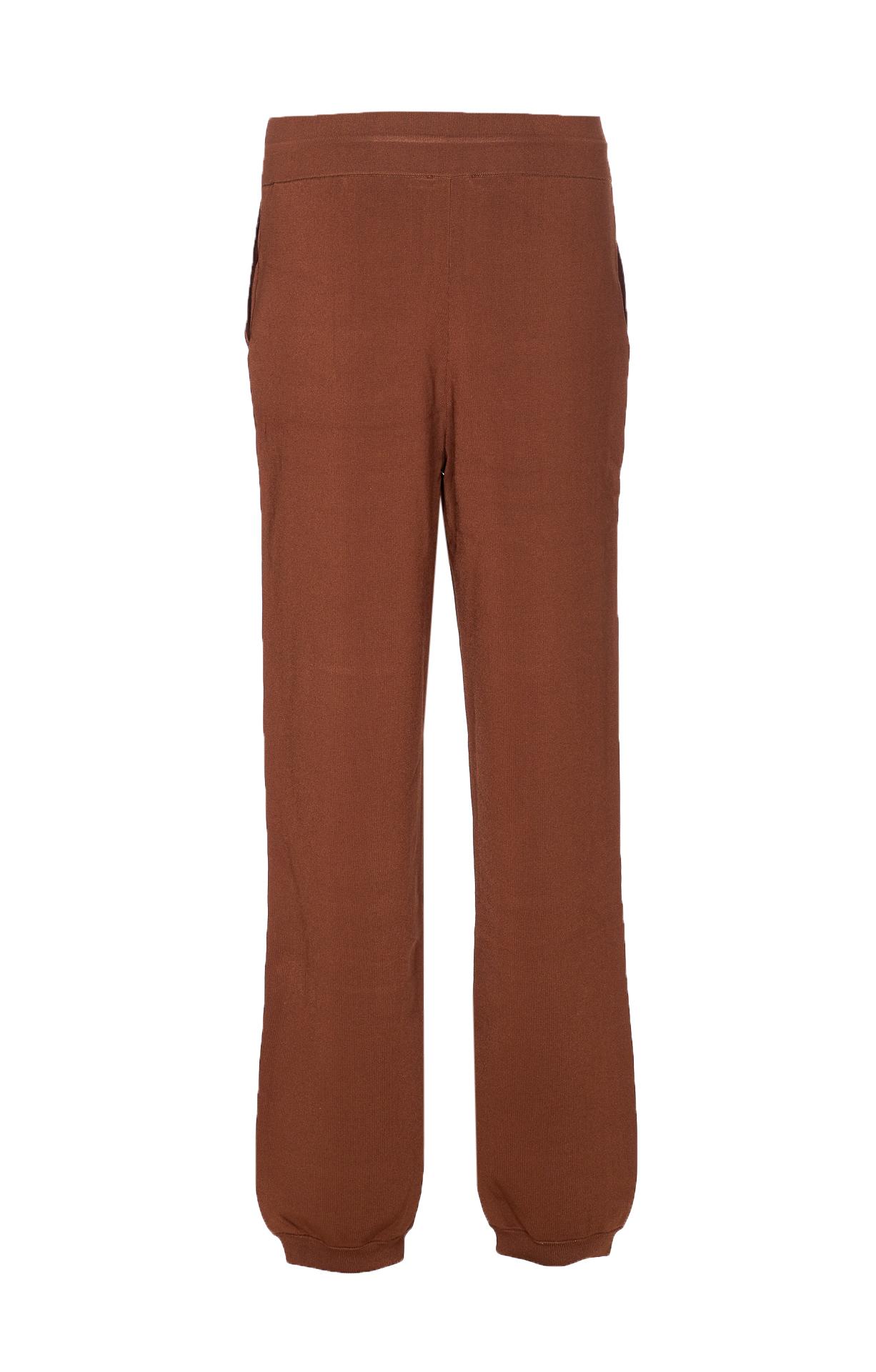 patrizia pepe trousers brown viscose - women