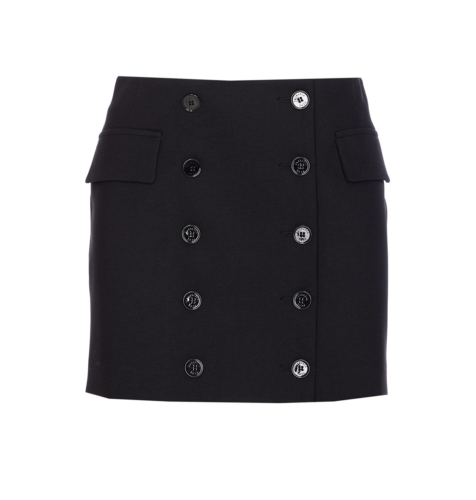 patrizia pepe wrap mini skirt
