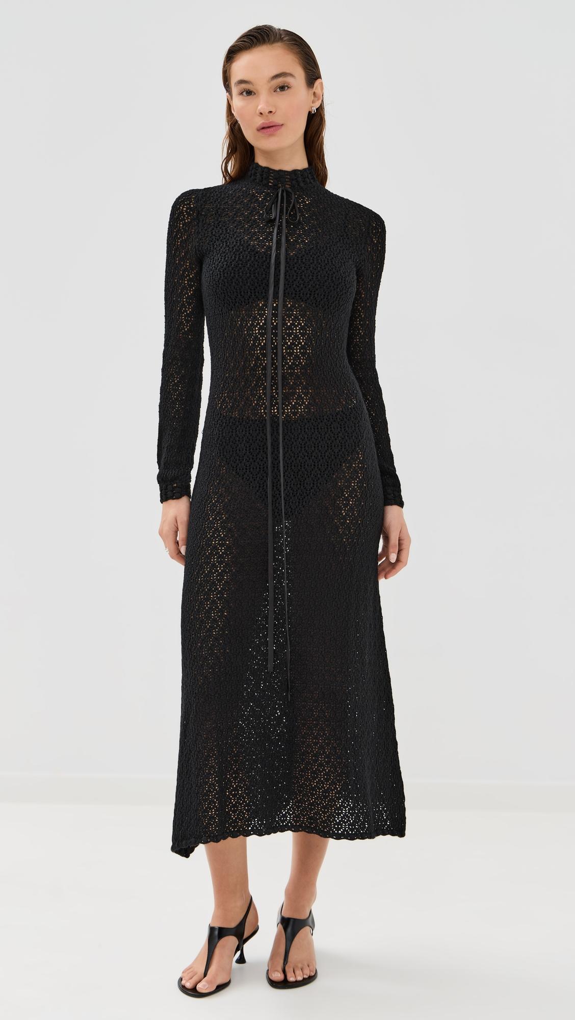 patsy pointelle midi dress