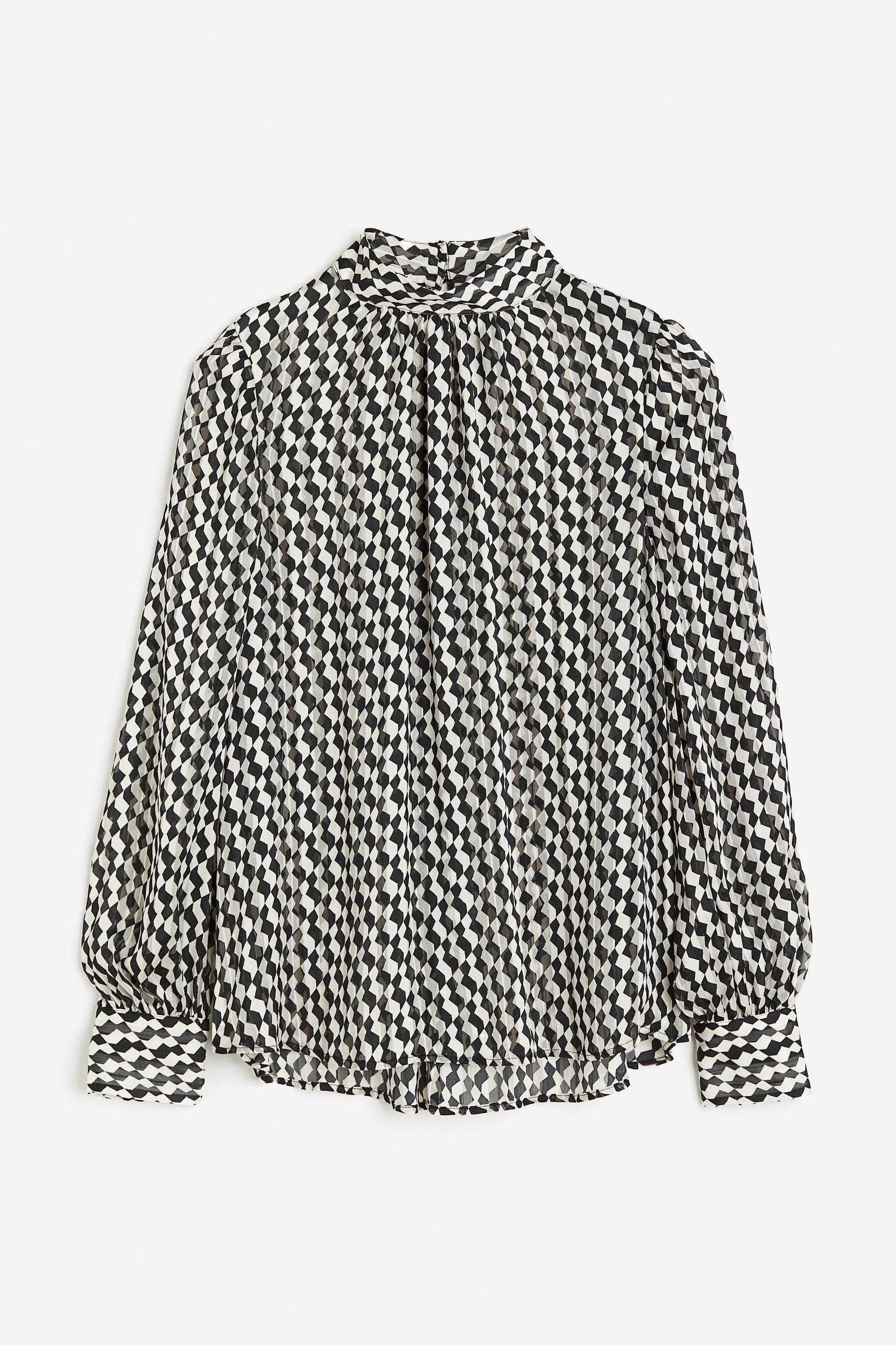 patterned blouse