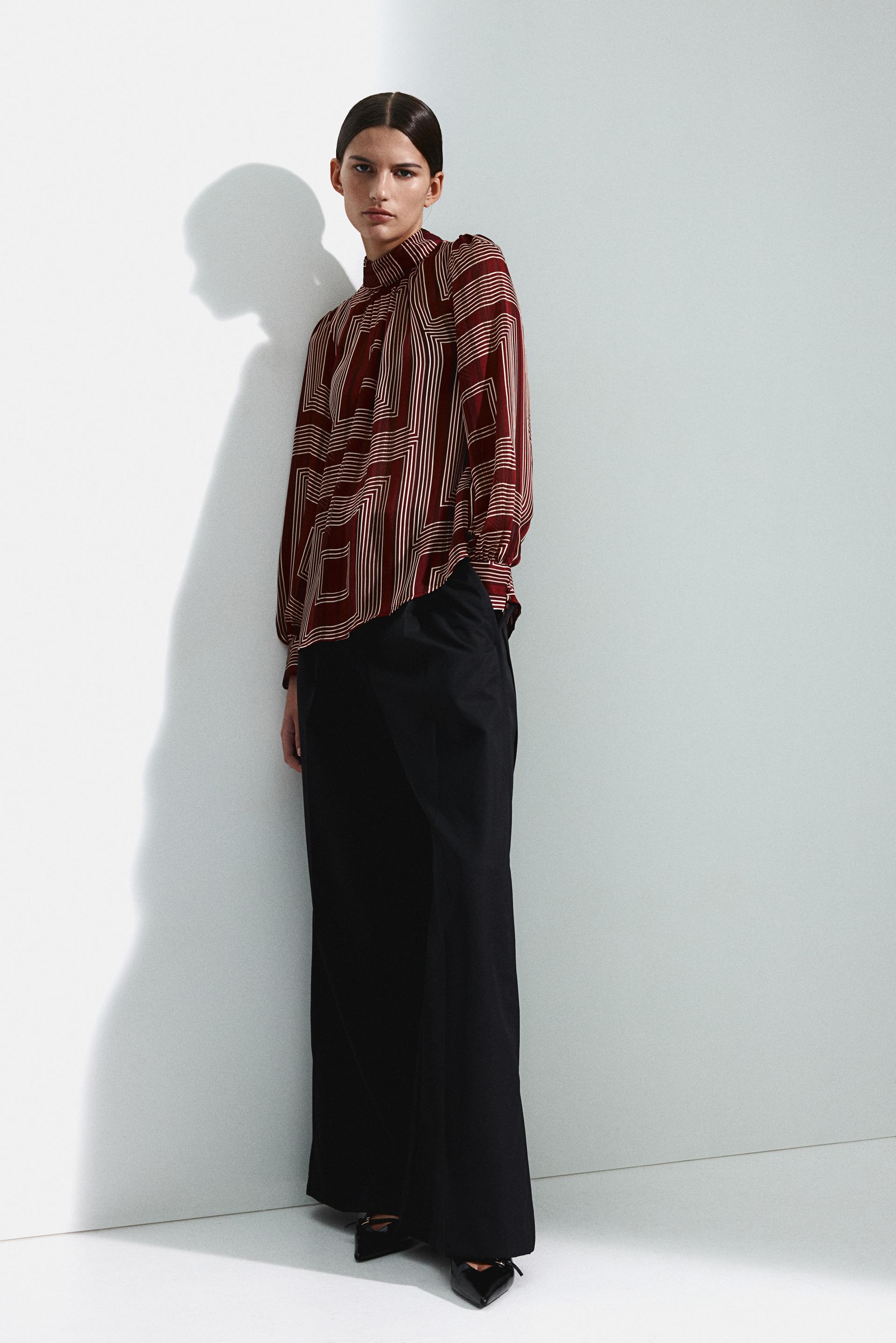 patterned blouse