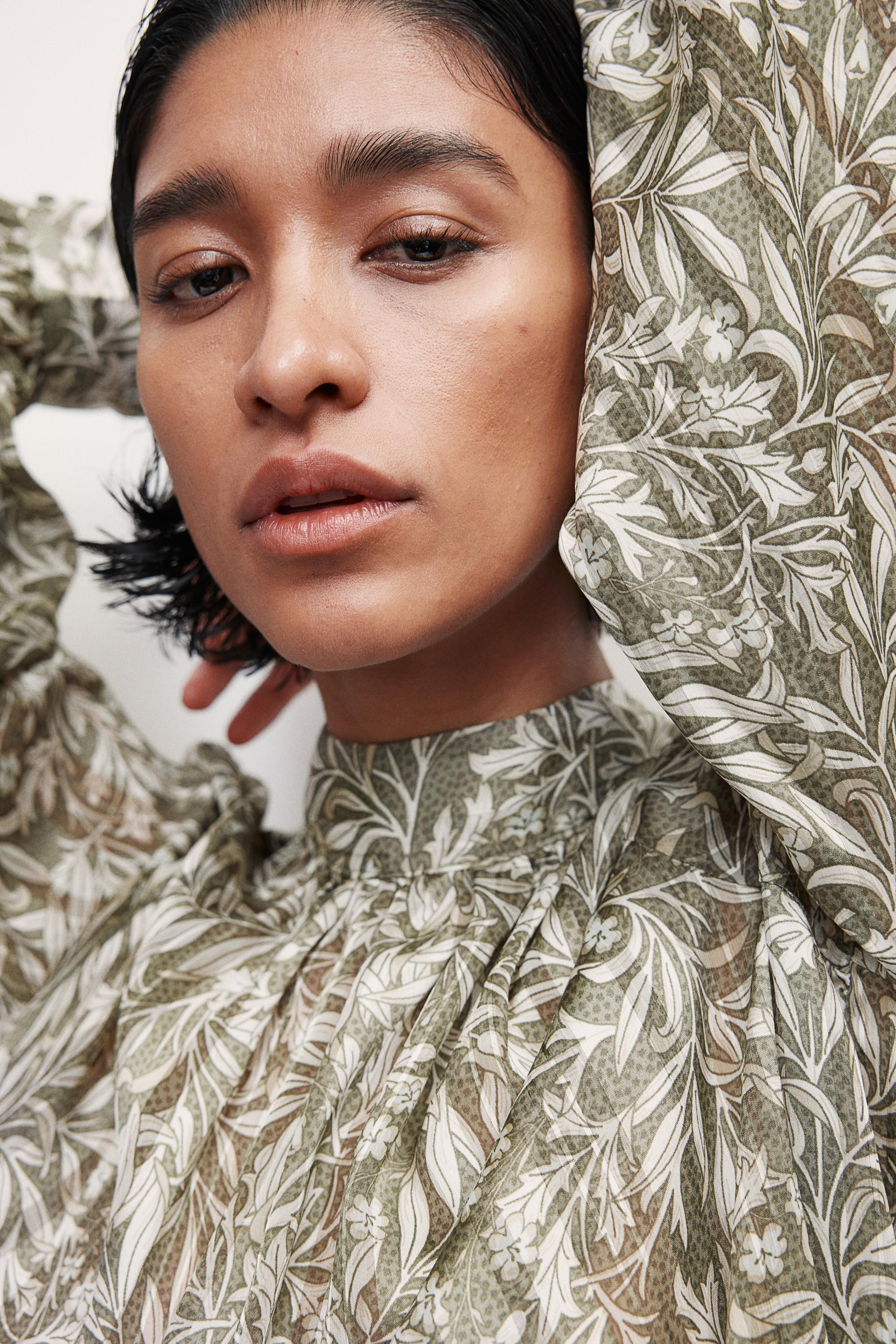 patterned blouse