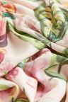 patterned chiffon dress