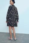 patterned viscose dress