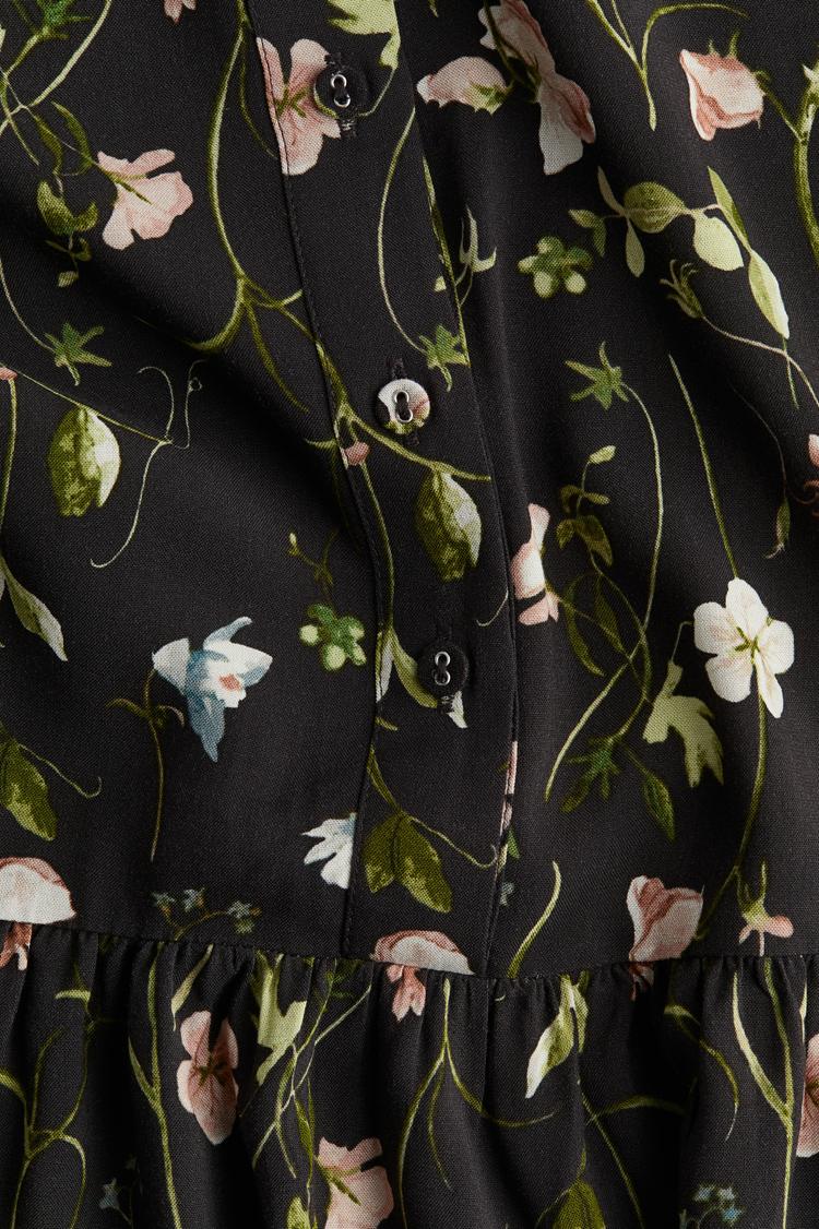 patterned viscose dress