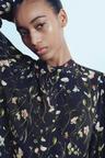 patterned viscose dress