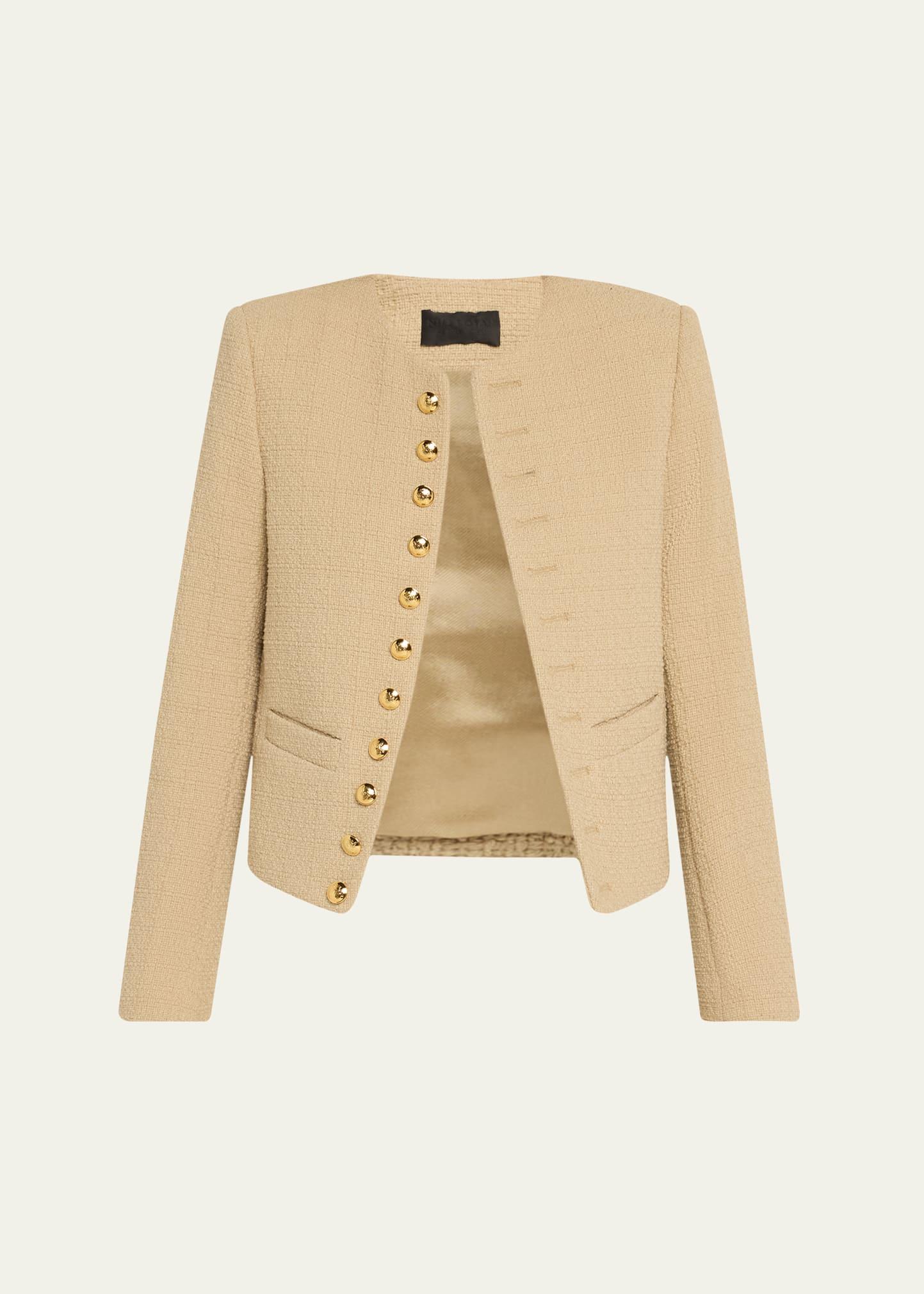 patti open-front short jacket