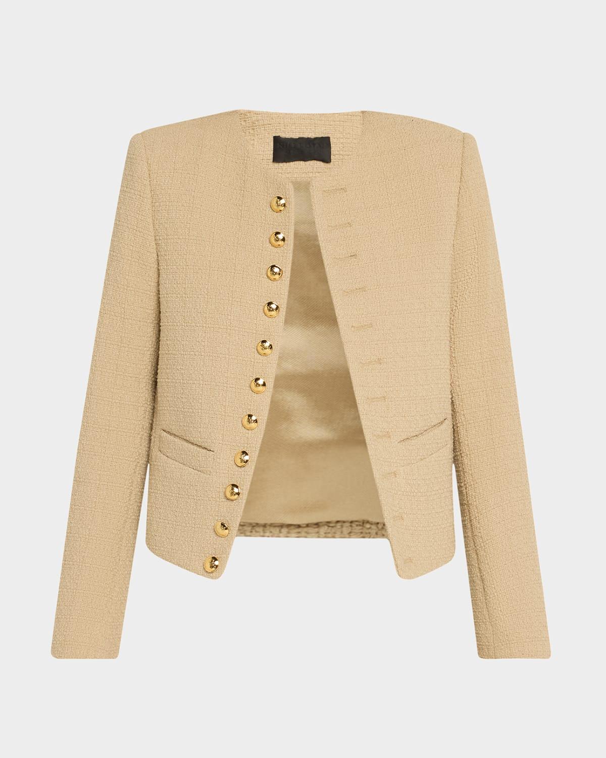 patti open-front short jacket