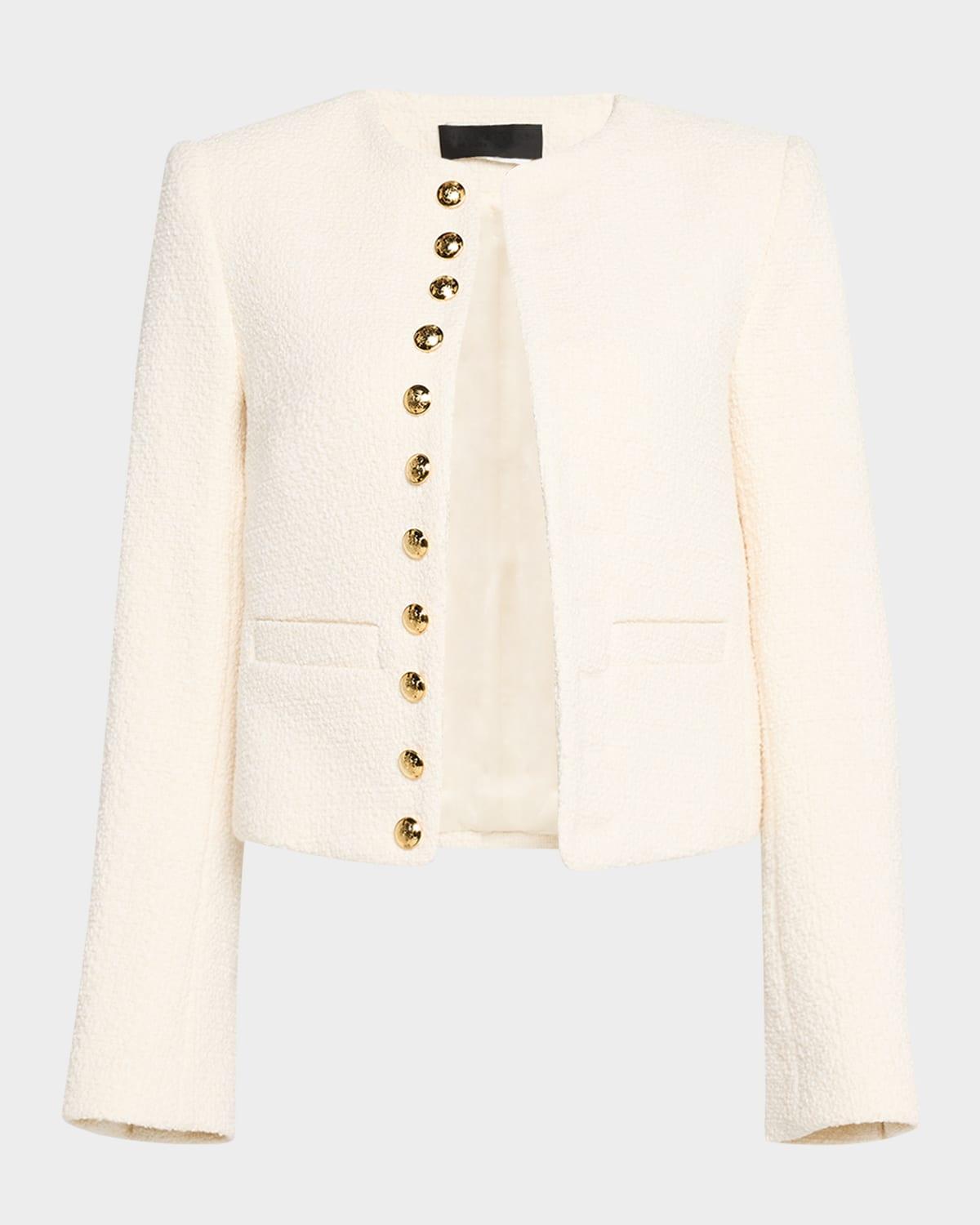 patti open-front short jacket
