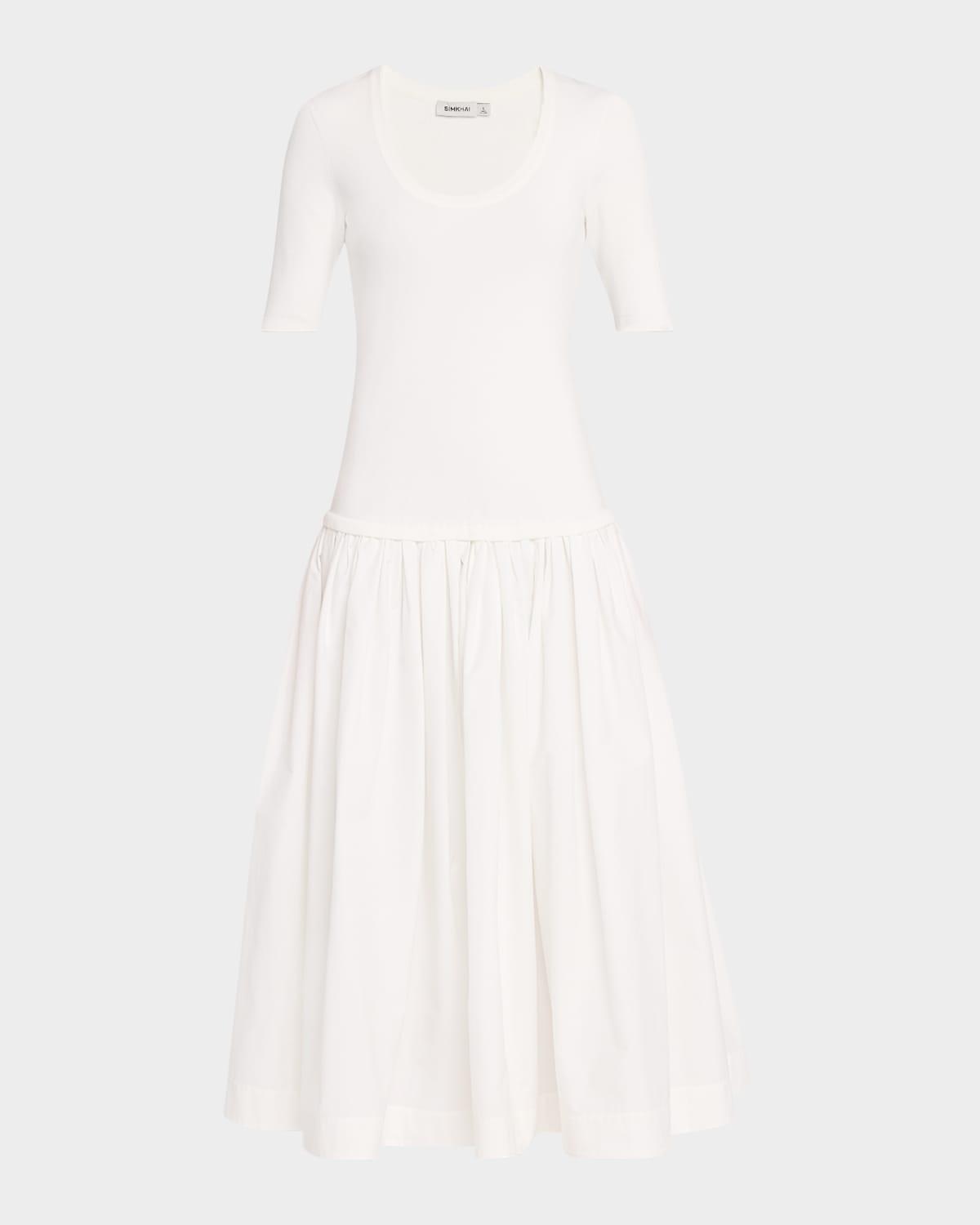 patton drop-waist midi dress