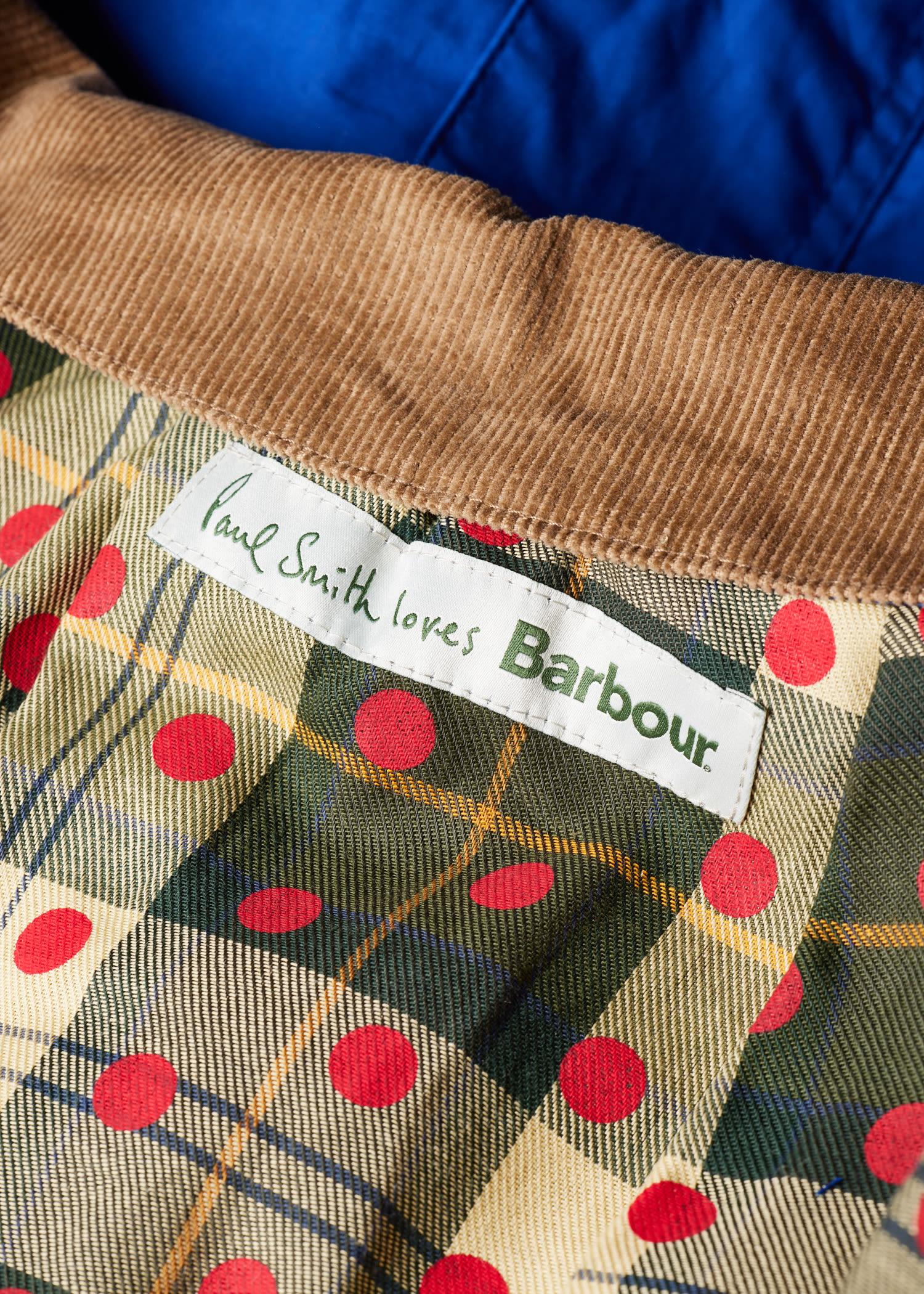 paul smith loves barbour paul smith loves barbour - women's royal blue 'bedale' jacket