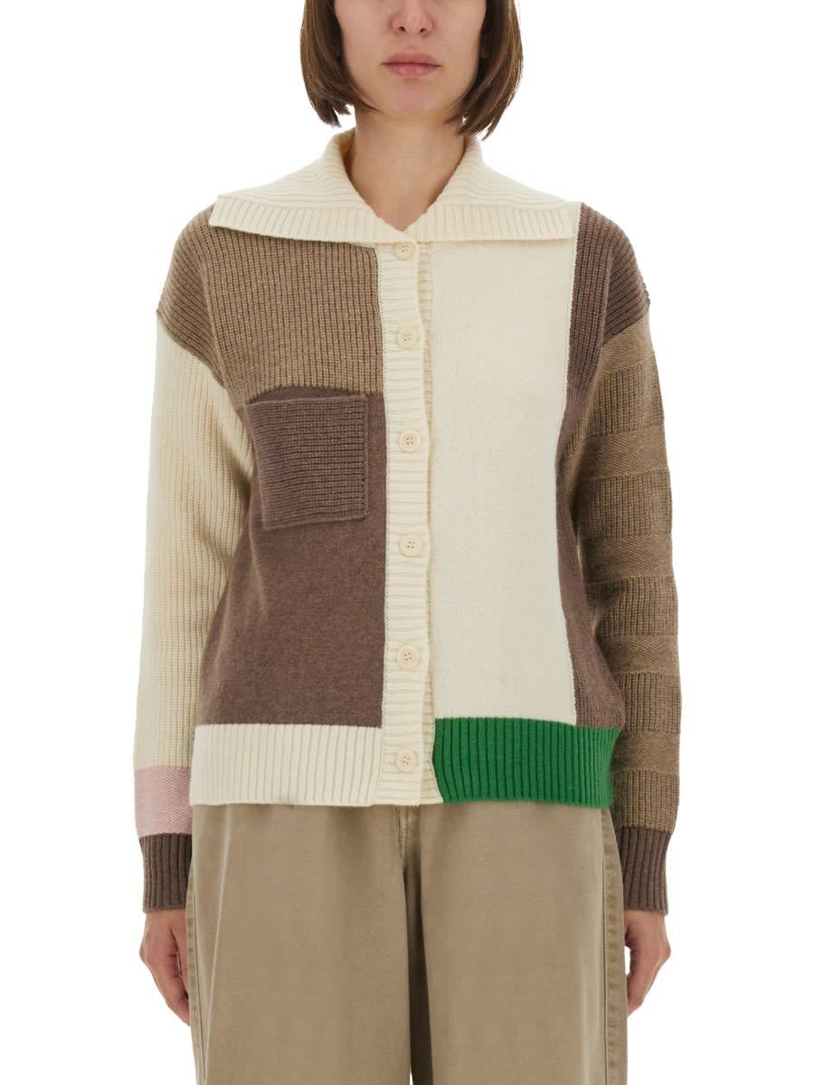 paul smith patchwork cardigan
